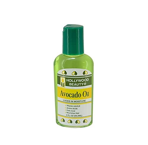 Hollywood Beauty Avocado Oil for Hair - 2oz Natural Hair Treatment, Deep Conditioning & Shine Enhancement - Perfect for Dry, Damaged Hair & Scalp Care