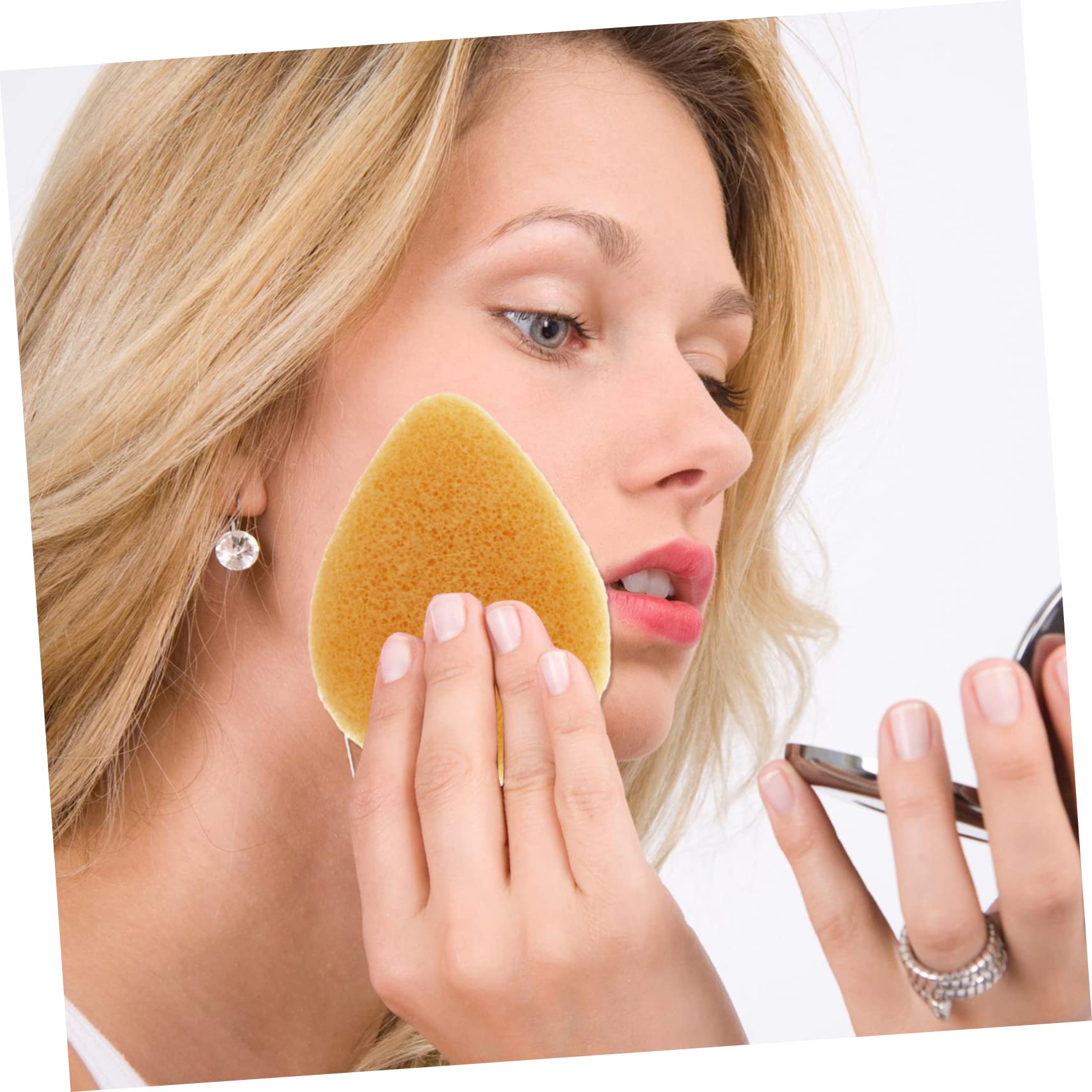 FOMIYES 6-Pack Natural Facial Cleansing Sponges - Gentle Exfoliating & Makeup Removing Face Sponges for Daily Skincare Routine | Perfect for Sensitive Skin & Travel Beauty Essentials