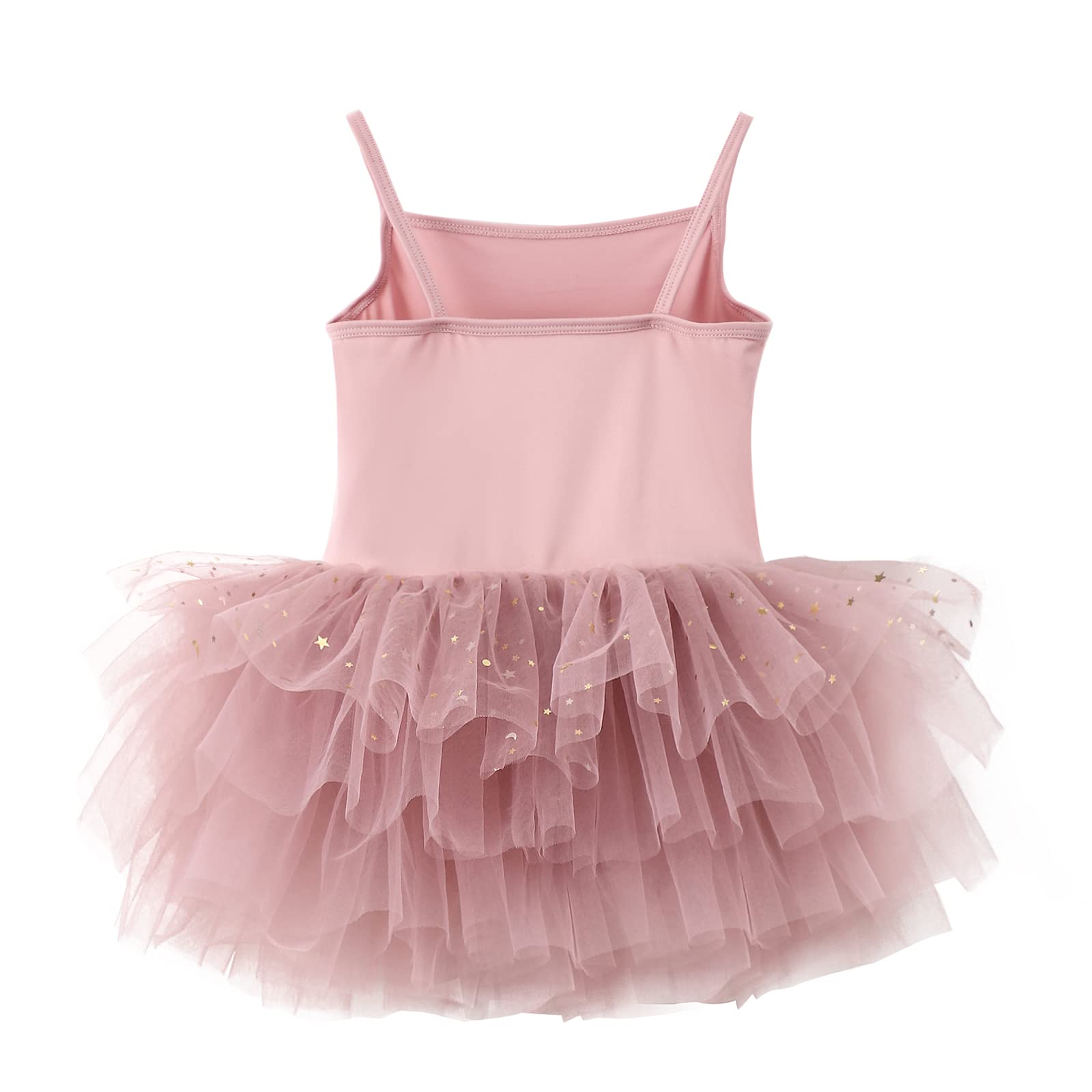 Sparkly Toddler Girls Tutu Dress with Adjustable Straps - Shiny Tulle Ballet Leotard & Ballerina Costume for Dance Recitals, Birthday Parties & Photo Shoots