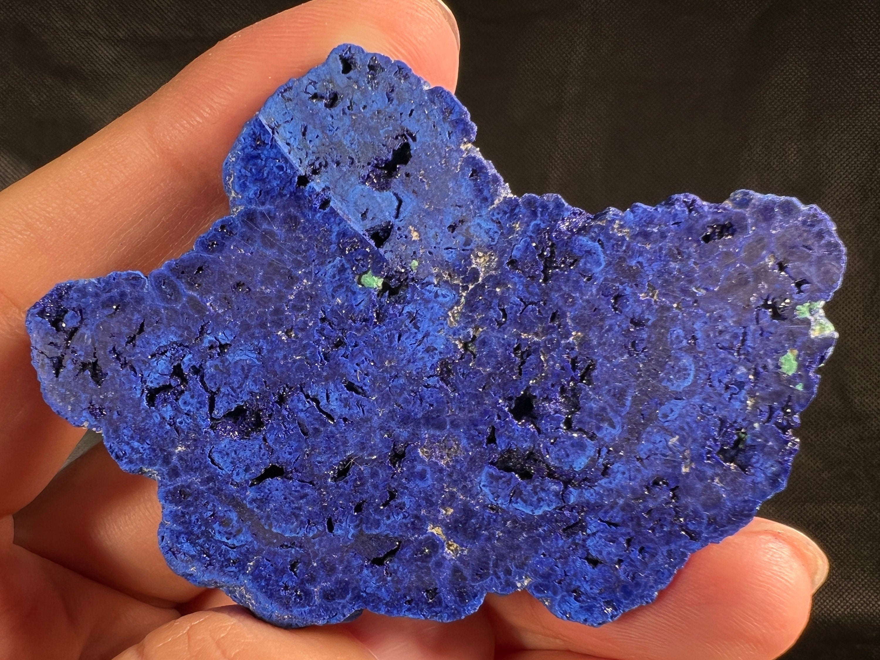 AZURITE Raw Crystal Nodule Geode - Natural Healing Stone for Meditation & Energy Work | Unique Housewarming Gift & Spiritual Home Decor | Perfect for Crystal Collections, Reiki Healing & Office Desk Decor
