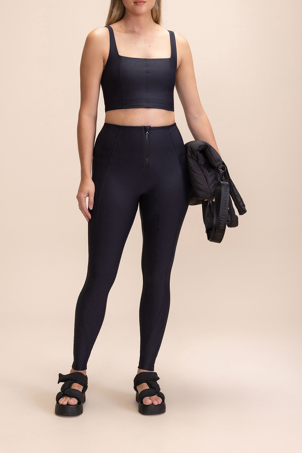 High Support Neoprene Sculpt Sports Bra for Women - Workout, Yoga, Running & Gym - Moisture Wicking & Breathable Activewear