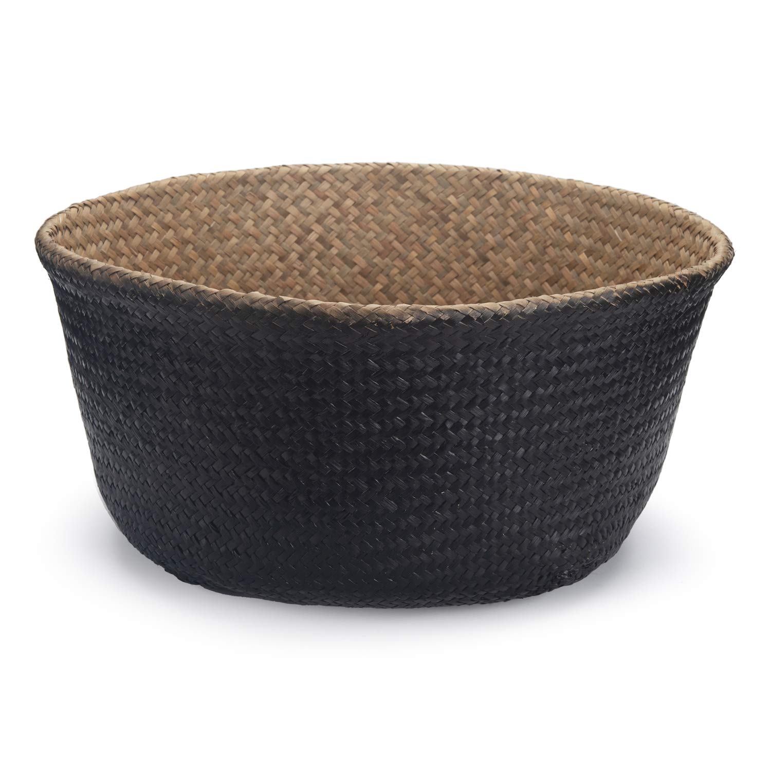 DOKOT Natural Woven Seagrass Belly Basket with Handles - 8