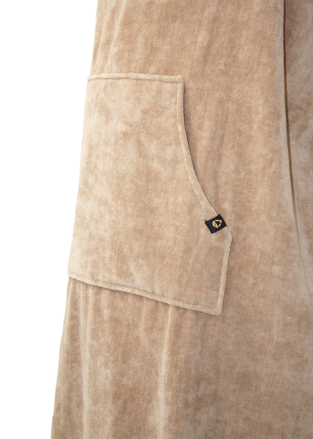 SALT Hooded Cotton Poncho Towel - Soft & Absorbent Beach Cover Up for Women & Men - Perfect for Swimming, Surfing, Yoga & Spa Days (Tan)