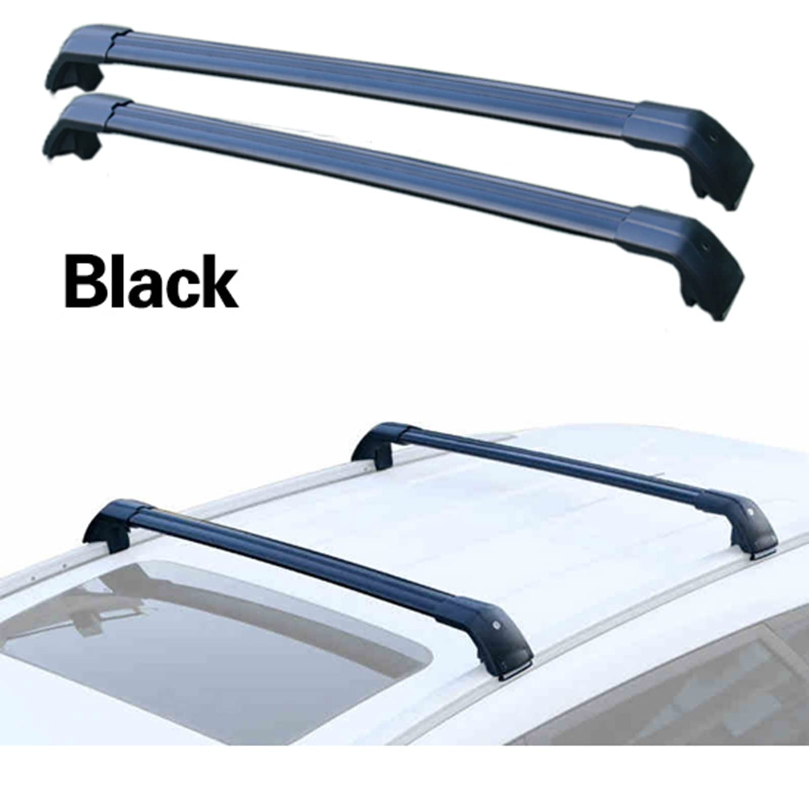 Heavy Duty Car Roof Rack Rail Cross Bars - Universal Cargo Carrier Luggage Rack for Kia Telluride 2020-2022 | Perfect for Road Trips, Camping Gear & Outdoor Adventures