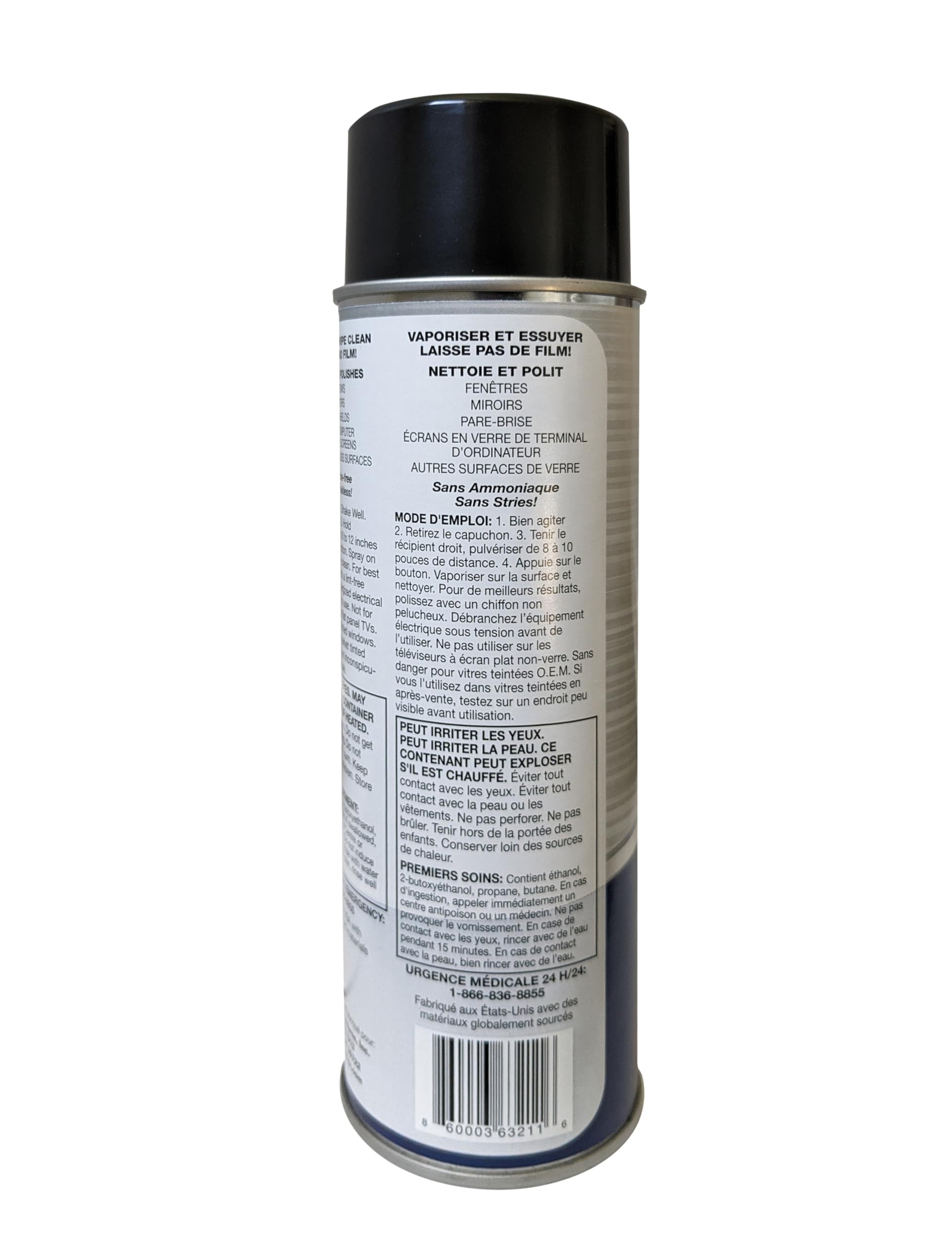 VizABull Glass Cleaner 10899014 - Premium Car Window Cleaner & Glass Cleaner Spray for Auto, Truck & Home - 19oz Detail Spray for Streak-Free Shine on Windows, Mirrors & Glass Surfaces