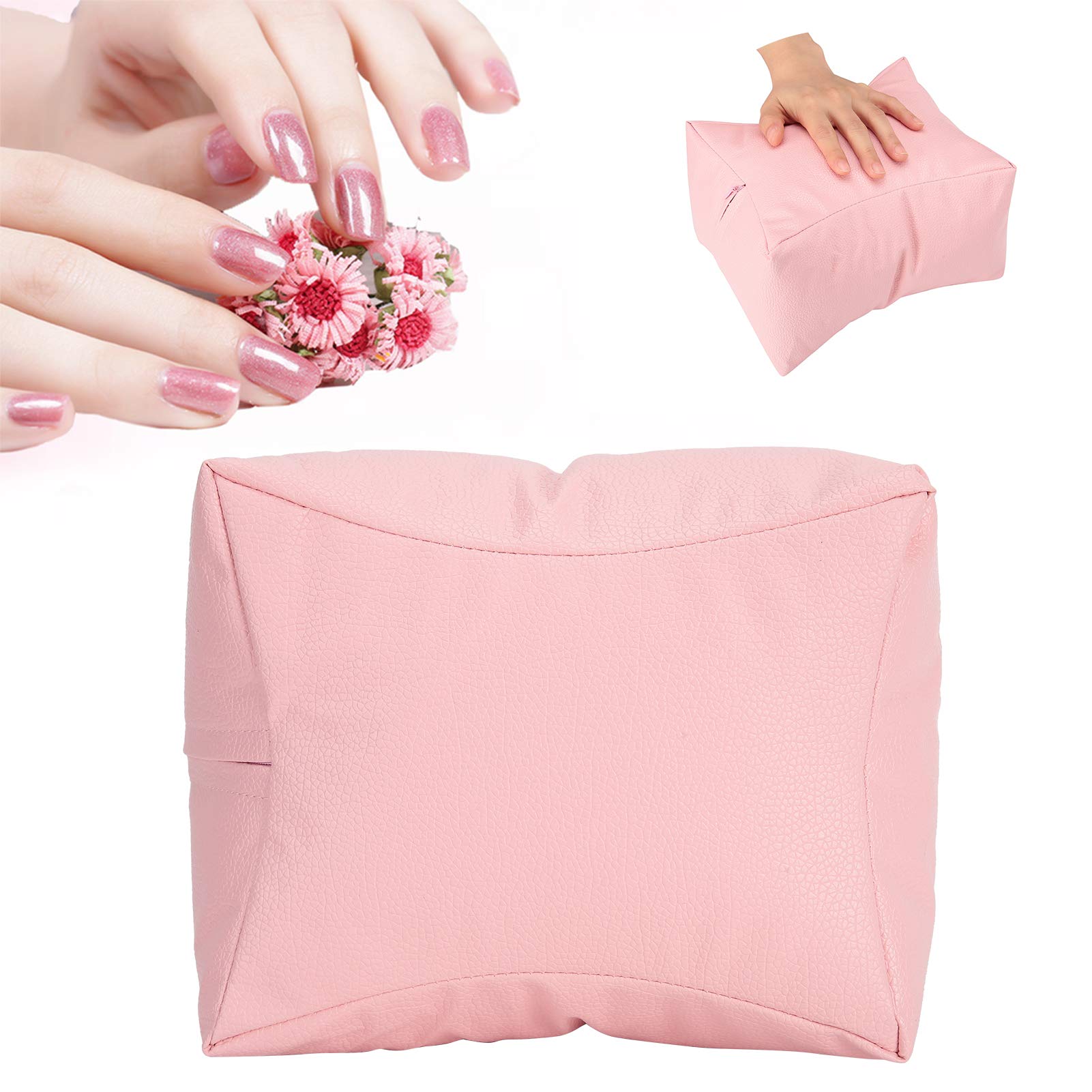 Pink Nail Care Pad - Manicure Hand Pillow for Salon & Home Use