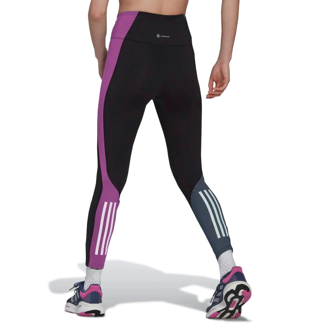 adidas Women's Own The Run Colorblock 7/8 Leggings - High Waist Workout Tights for Running, Yoga & Gym (HK9011) - Perfect for Athleisure & Active Lifestyle