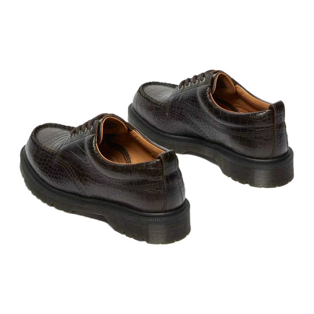 **Lowell Crocodile Aniline Leather Moc Toe Shoes - Premium Handmade Men's Casual Loafers for Work, Office & Everyday Wear**
