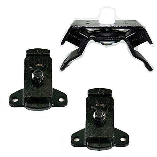 2000-2004 Toyota Tundra 4.7L 4WD Engine Motor & Transmission Mount Set - Compatible with A4253, A62013, K2937 - Durable Replacement for Smooth Ride & Reduced Vibration - Perfect for Off-Roading, Towing & Daily Driving