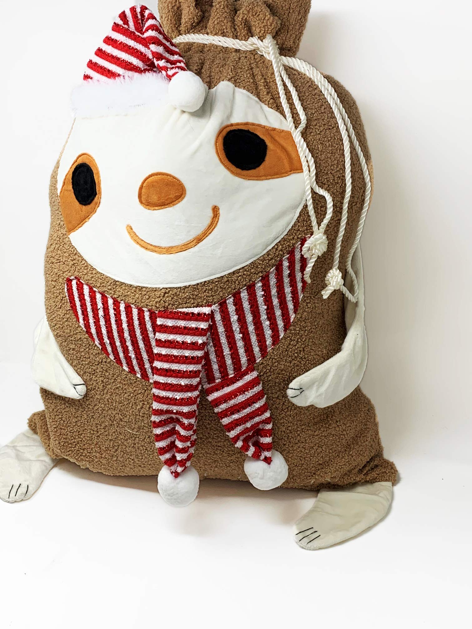 Darling Sloth Themed Christmas Decorations - Cute Sloth Santa Gift Bags for Holiday Party Favors, Stocking Stuffers & Festive Home Decor