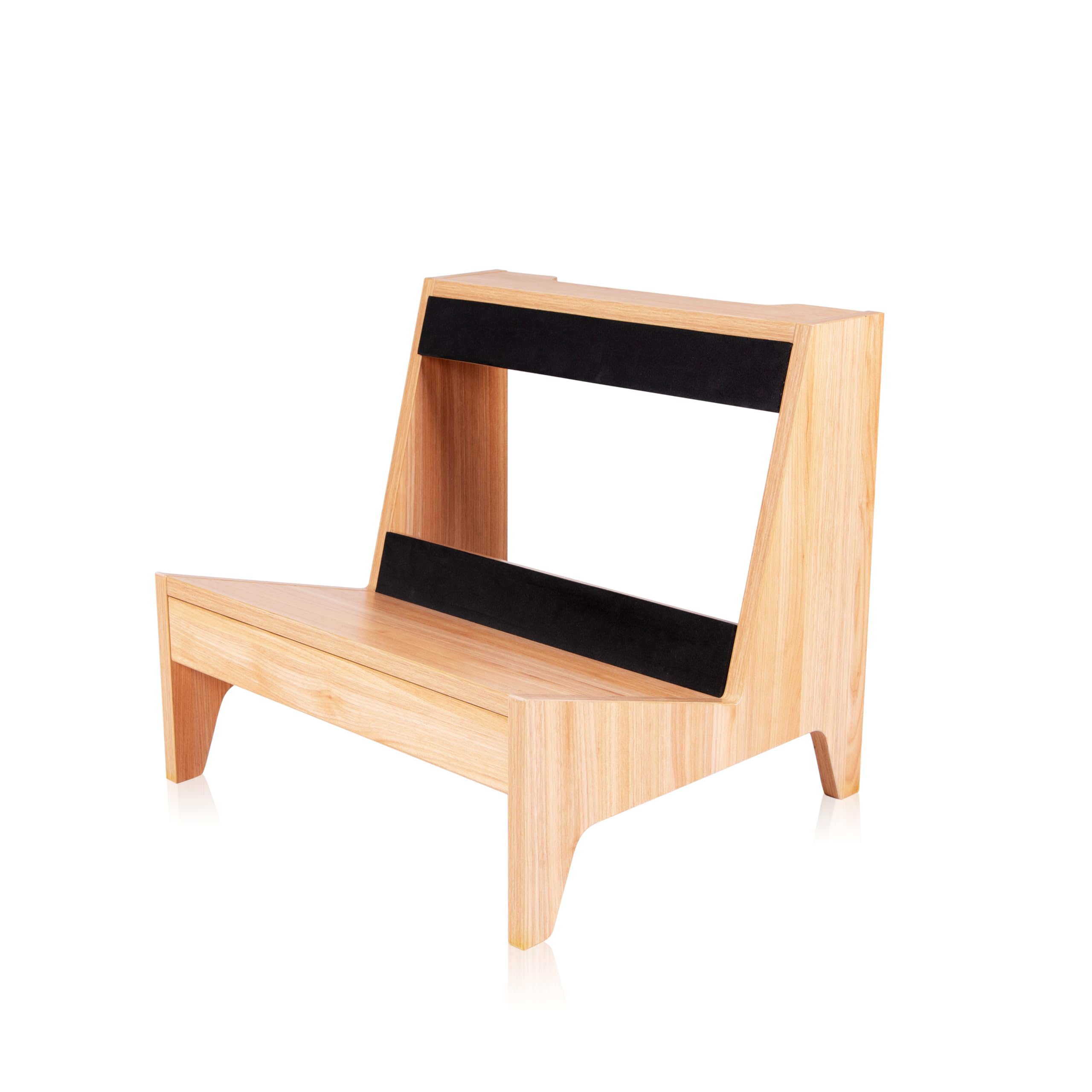 Gator Frameworks GFW-ELITEGTRAMPSM-MPL Small Guitar Amp Stand - Natural Maple Matte Finish | Portable & Adjustable for Electric Guitar Amplifiers | Perfect for Home Studios, Live Gigs & Practice Sessions