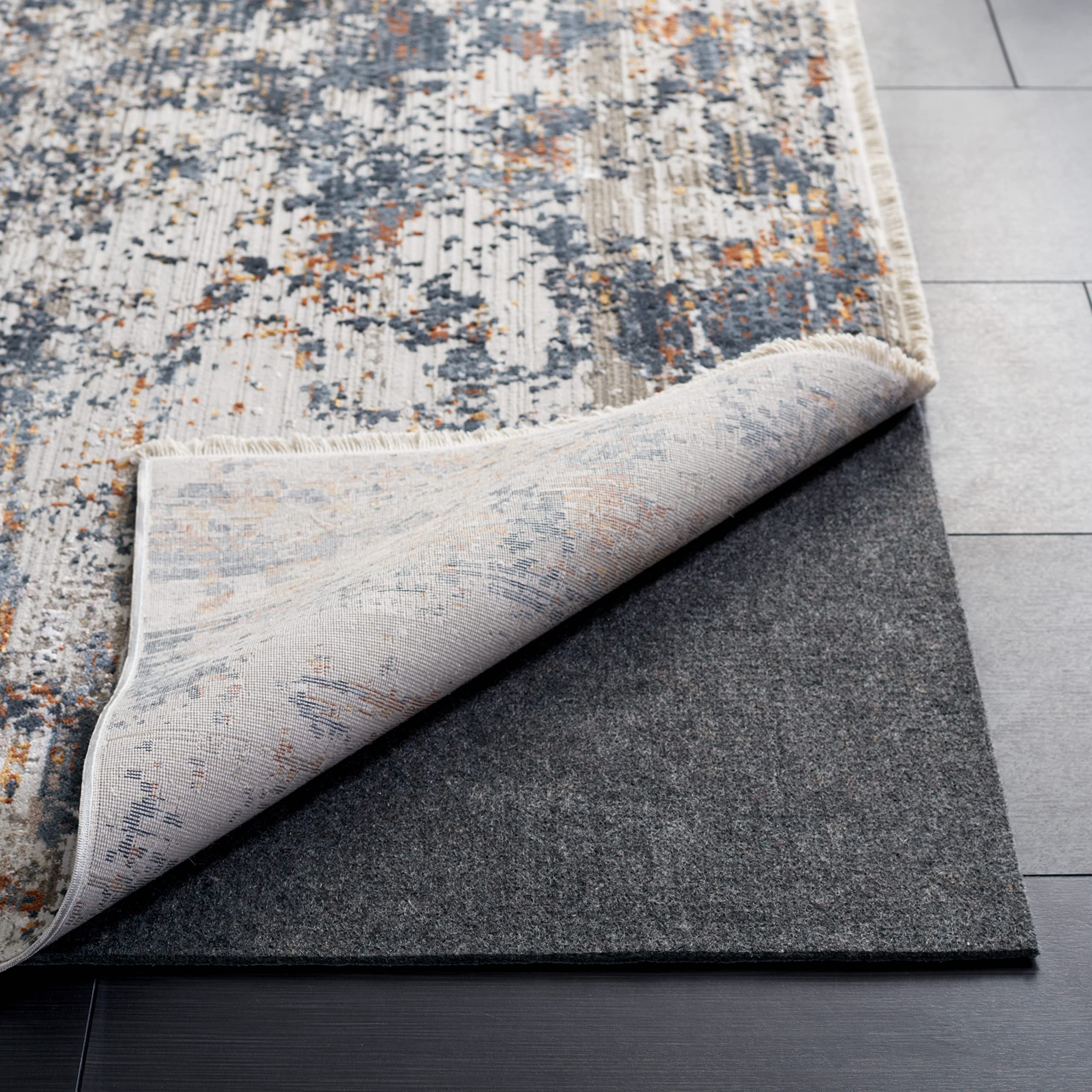 Non-Slip Rug Pad for Hard Floors & Carpets - Safavieh Durable 8x11 Feet Grip Rug Underlay - Perfect for Living Room, Bedroom & High Traffic Areas