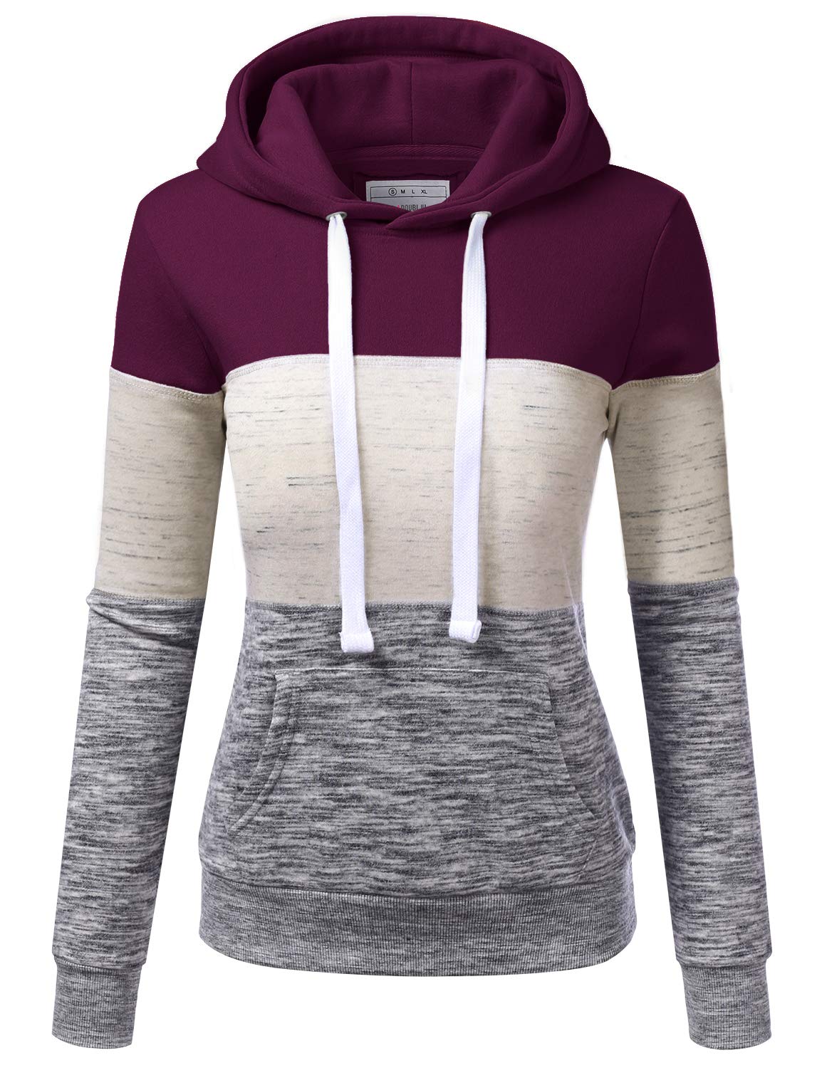 DOUBLJU Women's Lightweight Pullover Hoodie - Soft Basic Sweatshirt for Casual Wear, Lounge & Outdoor Activities | Comfortable & Stylish Hooded Sweater for Everyday Use