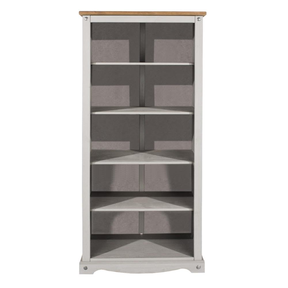5-Shelf Wood Bookcase in Corona Gray - Stylish Storage for Books, Decor & More | Perfect for Living Room, Office & Study Spaces