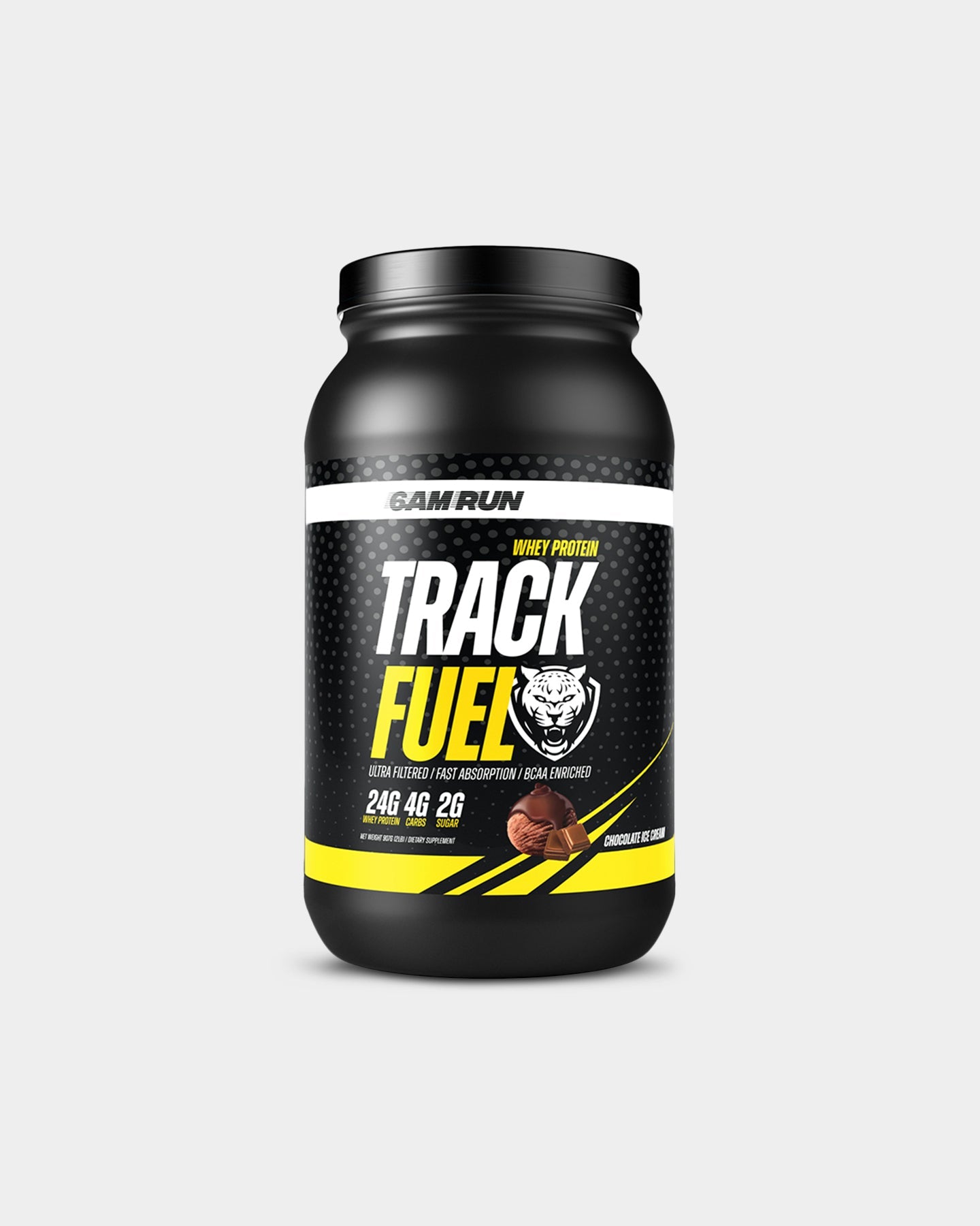 6AM Run Track Fuel Whey Protein Powder - Premium Muscle Recovery & Post-Workout Supplement for Athletes - Ideal for Gym, Running & Fitness Training