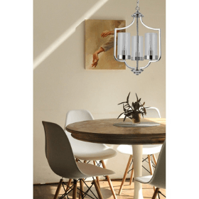 Ashley 3/5Lt Center Ceiling Light - Modern Flush Mount Lighting for Living Room, Bedroom & Kitchen | Dimmable LED Fixture for Home Decor