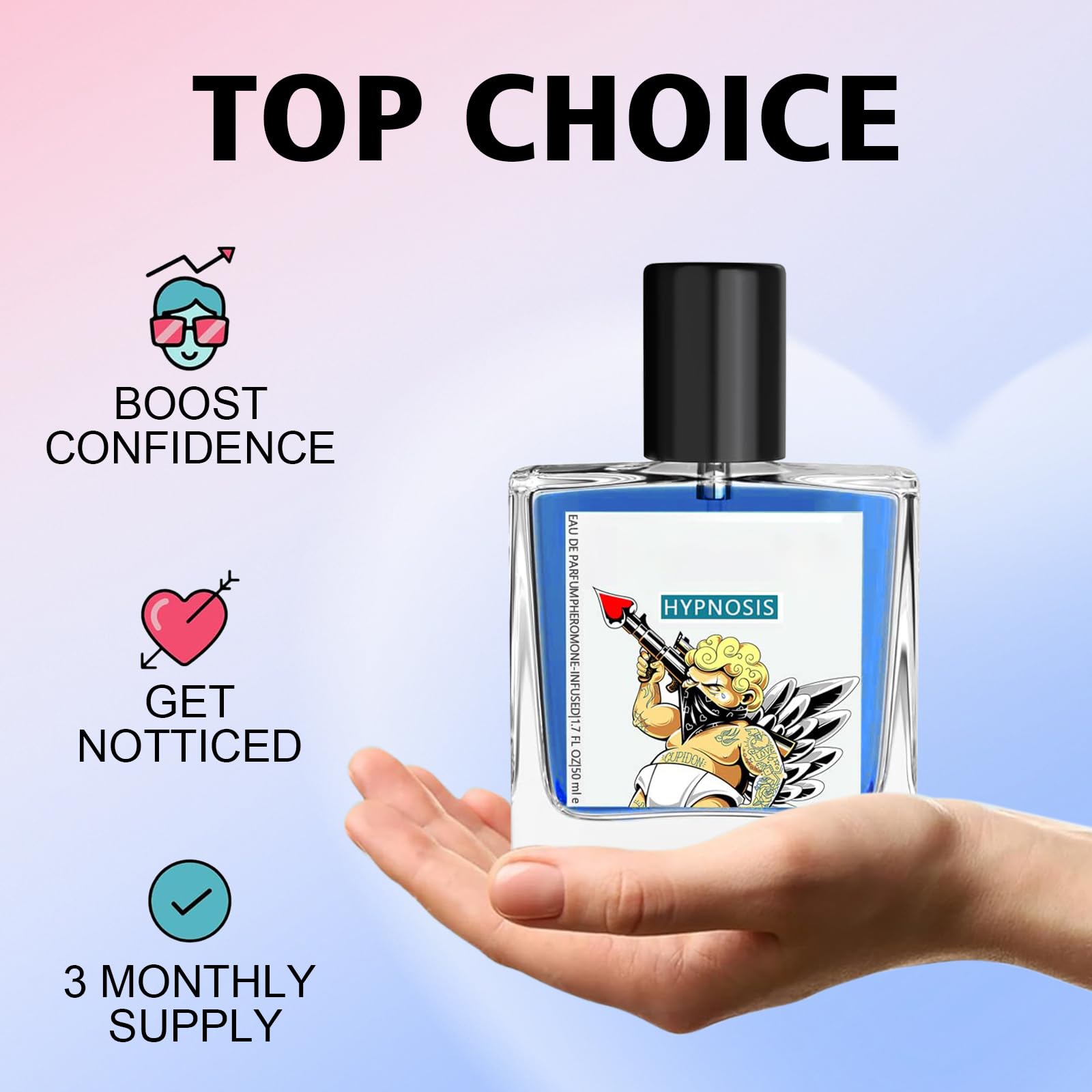 **Cupld Hypnosis 2.0 Cologne for Men – Pheromone-Infused Attraction Scent | Long-Lasting Fragrance for Confidence & Seduction | Perfect for Dates, Nightlife & Special Occasions**
