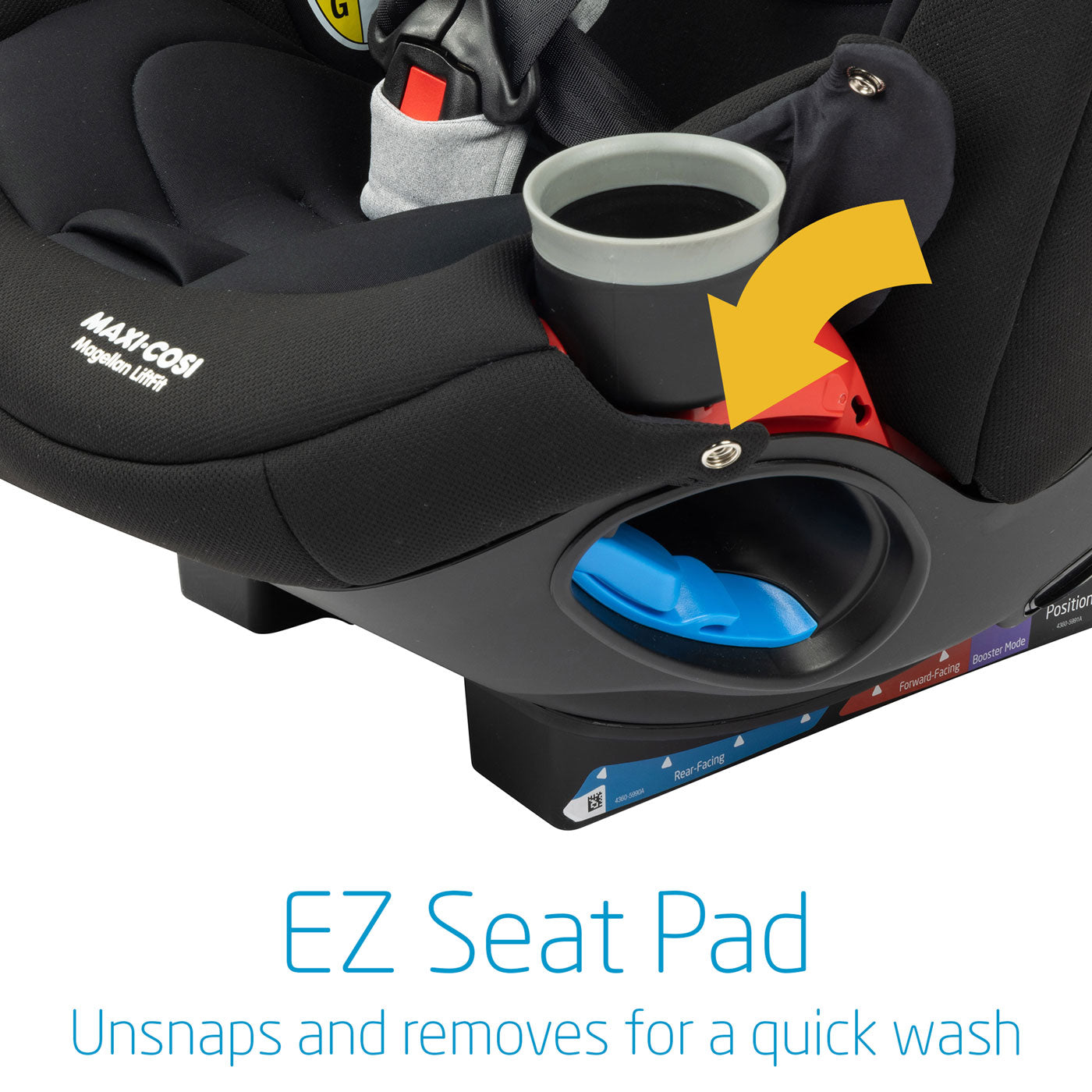 Maxi Cosi Magellan LiftFit Convertible Car Seat - Safe & Comfortable 3-in-1 Convertible Car Seat for Toddlers to Big Kids (5-120 lbs) - Perfect for Long Road Trips & Daily Commutes