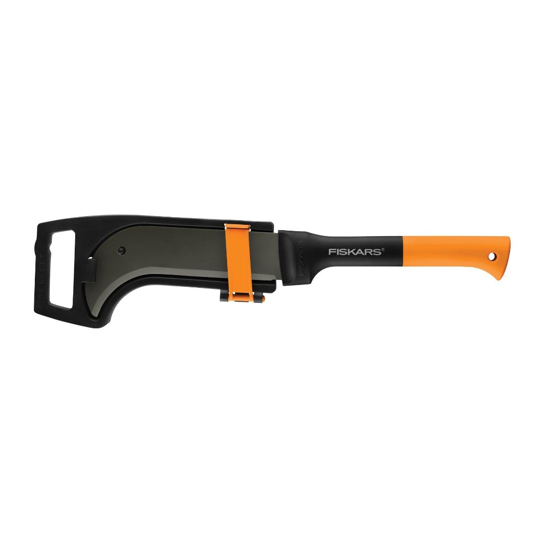 Fiskars Brush Axe - Heavy Duty Chopping Tool for Clearing Brush, Small Trees & Branches | Perfect for Landscaping, Yard Work & Outdoor Survival | Durable Steel Blade & Ergonomic Handle