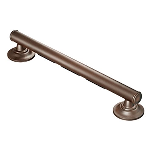 Moen Grab Bar in Bronze - Bathroom Safety Handle for Seniors & Disabled - ADA Compliant Shower & Tub Support Bar for Secure Bathing