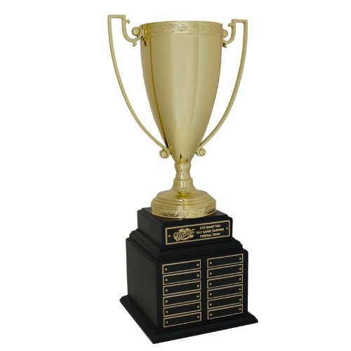 Perpetual Gold Trophy Cup on Black Base - Premium Awards & Gifts for Corporate Events, Sports Achievements & Office Recognition | Shop Awards and Gifts