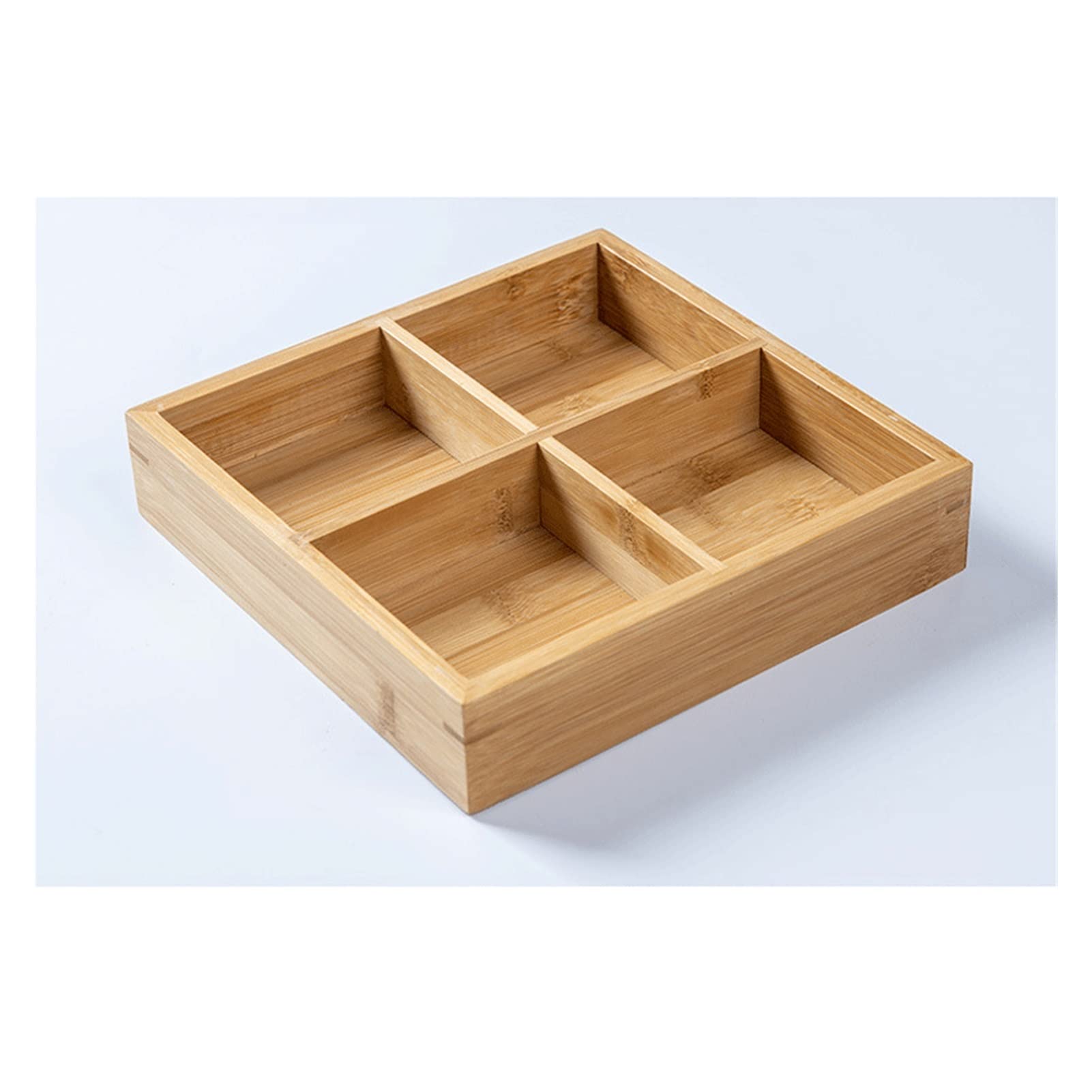 GANFANREN Acacia Wood Snack Plate - 5cm Multi-Frame Wooden Dessert Tray, Food Storage Container for Cheese, Fruits, Nuts - Elegant Tableware for Parties, Picnics & Home Decor (Color A)