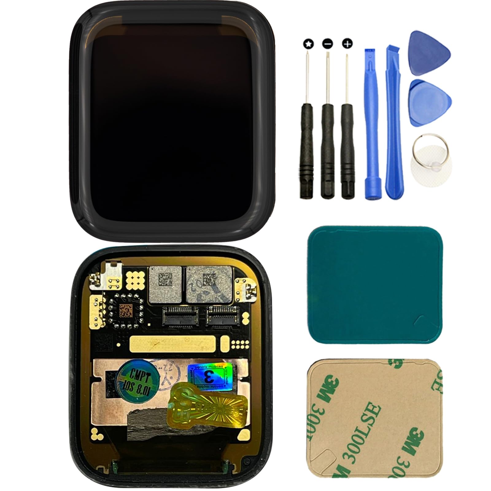 Original Apple Watch Series 7 45mm Screen Replacement - NuFix LCD Display with Touch Digitizer Assembly | Compatible with Apple Watch 7 (45mm) | Perfect for Cracked Screen Repair & DIY Replacement