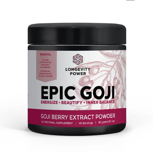 Epic Goji Berries - Organic Dried Superfood for Energy & Immunity Boost - Perfect for Smoothies, Snacks & Healthy Recipes