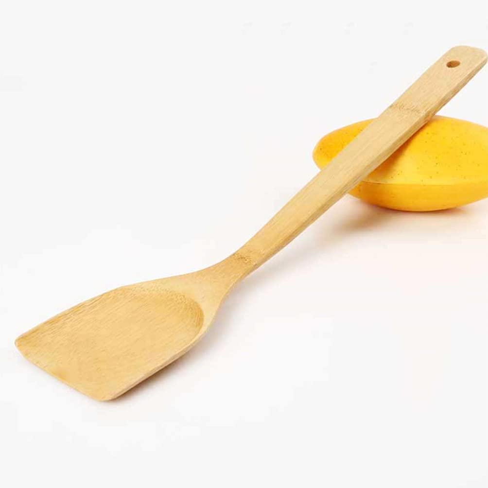 DOITOOL Wooden Nonstick Kitchen Spatula - 1pc Cooking Turner, Pot Scraper & Egg Flipper for Pans & Woks - Perfect for Flipping Eggs, Pancakes & Stir-Fry - Durable Wood Handle Cookware Utensil for Sauteing & Baking
