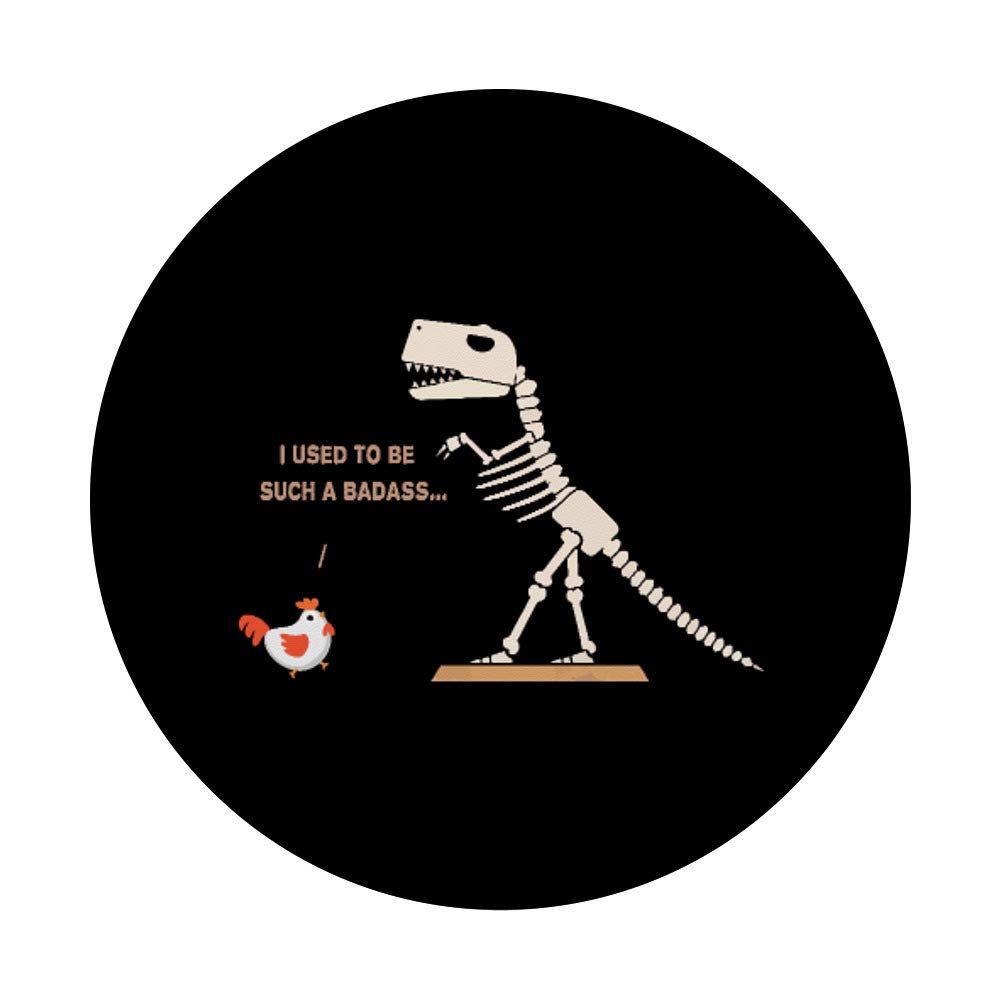 Funny T-Rex Phone Grip - Evolution Chicken PopSocket for Phones & Tablets - Perfect for Work & Travel