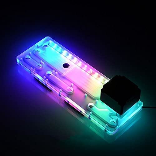 Bykski RBW Acrylic Distro Plate with Pump for Antec DA601 Computer Case - Water Cooling Distribution Board for PC Liquid Cooling System, Perfect for Gaming Rigs and Custom Builds