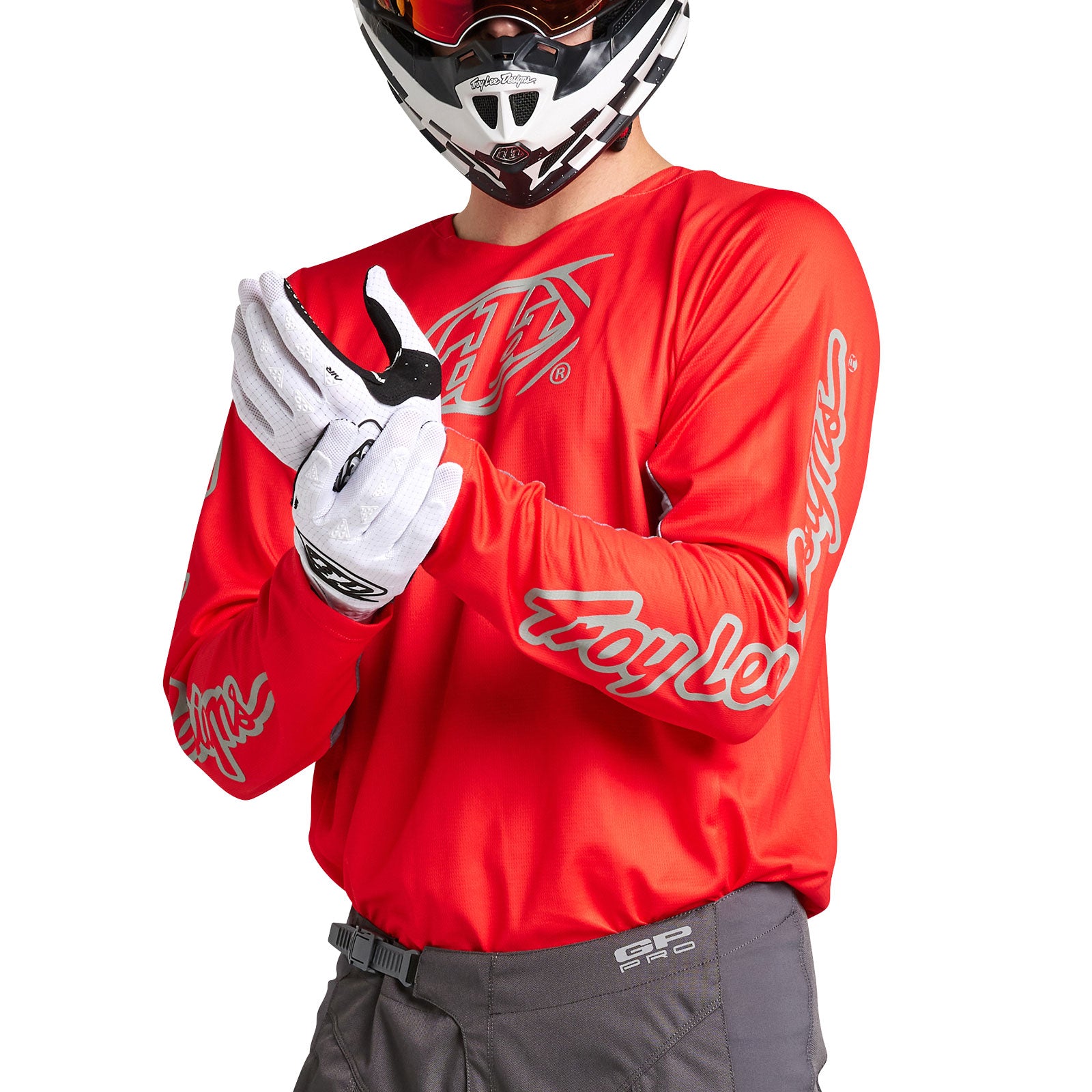 GP Pro Jersey Icon Red & Gray - Premium Performance Sports Jersey for Men & Women - Perfect for Football, Basketball, and Outdoor Activities