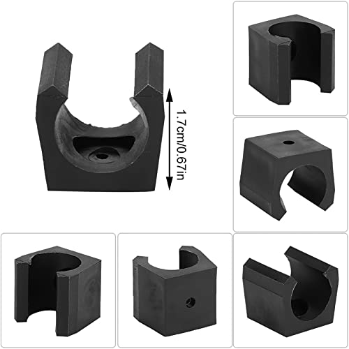 6-Piece Pool Cue Holder Clips - Plastic Billiard Rod Organizer Accessories for Single Holder | Perfect for Pool Table Organization & Home Game Room Storage