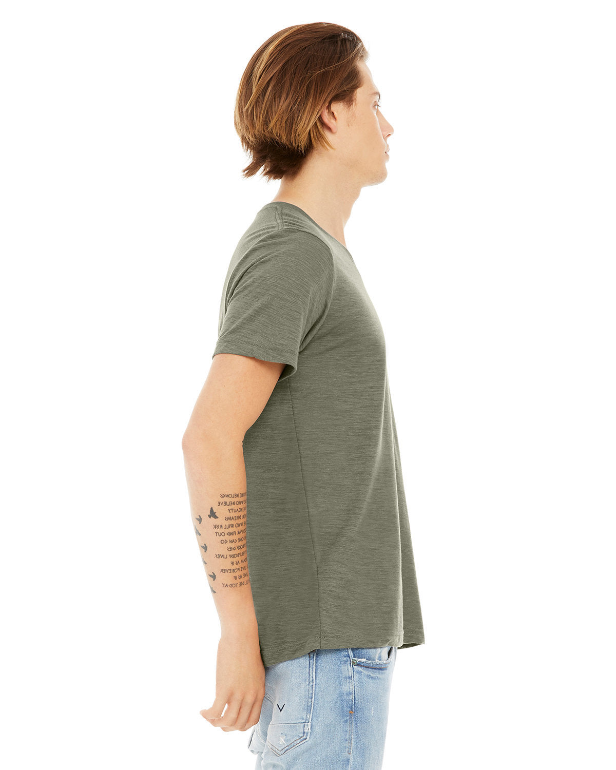Bella + Canvas 3655C Unisex Soft Textured Jersey V-Neck T-Shirt - Comfortable Casual Wear for Men & Women | Perfect for Everyday Outfits, Layering & Graphic Tees