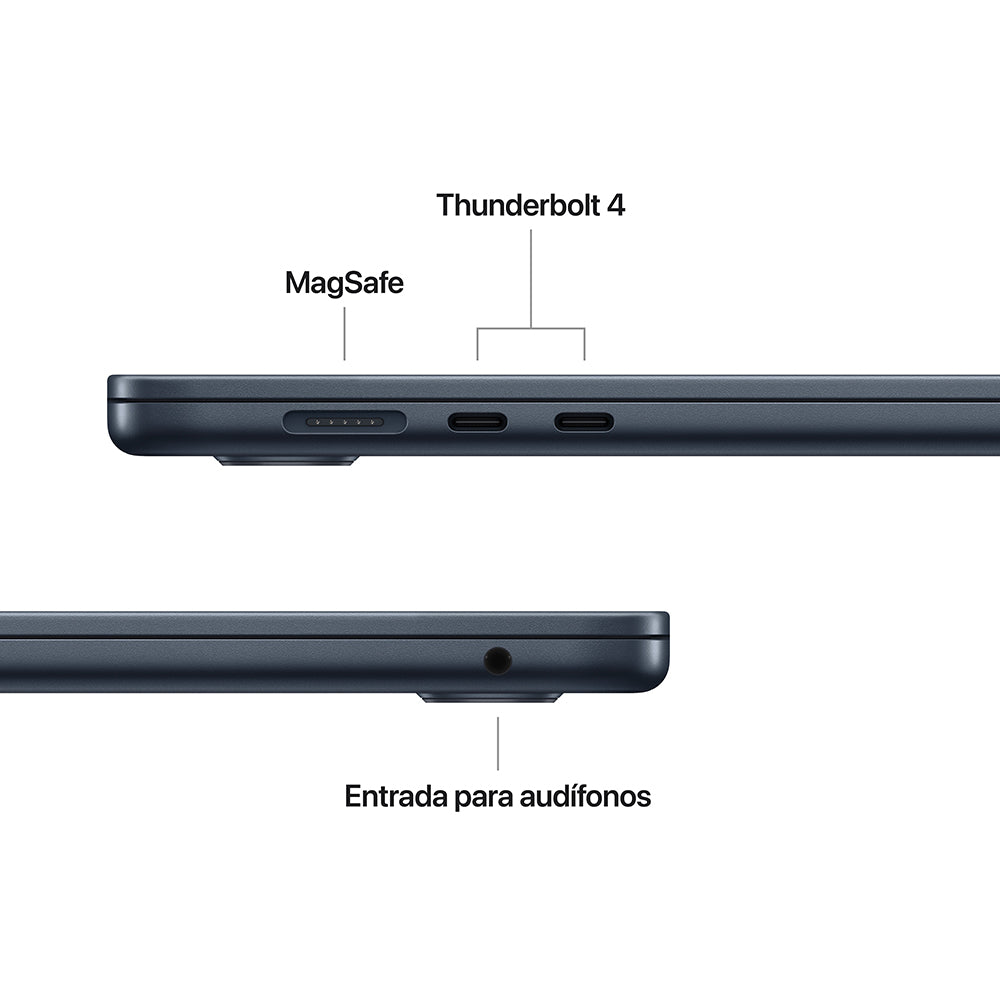 Apple MacBook Air 15-inch with M4 Chip - 10-Core CPU & 10-Core GPU, 512GB SSD in Midnight Blue - Perfect for Work, Study & Creative Projects