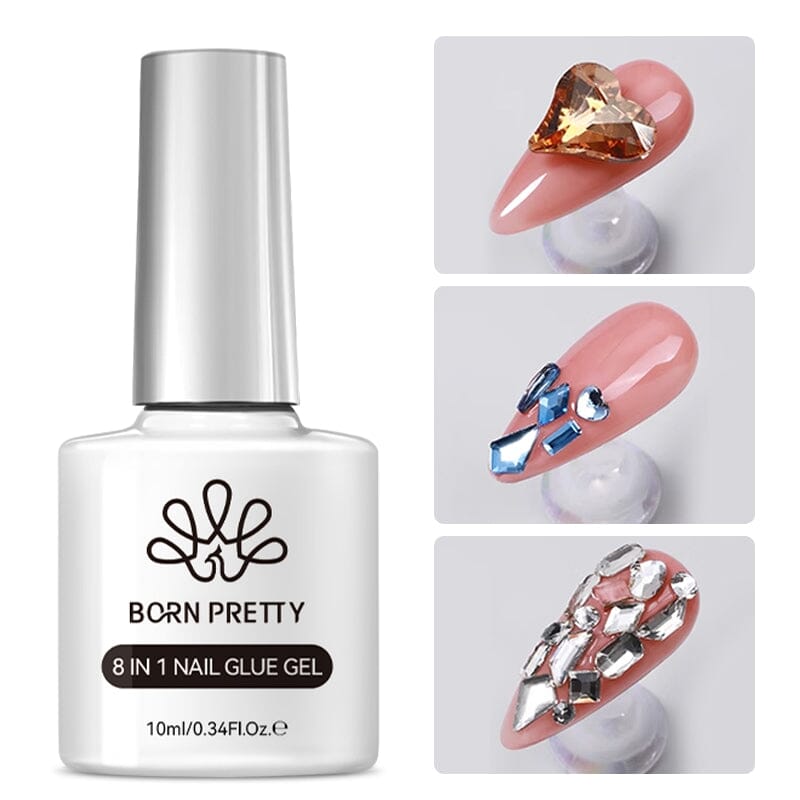 8 in 1 Nail Gel Polish Set - 10ml Bottles for Professional Salon & DIY Manicure at Home - Long Lasting Shine & Chip Resistant