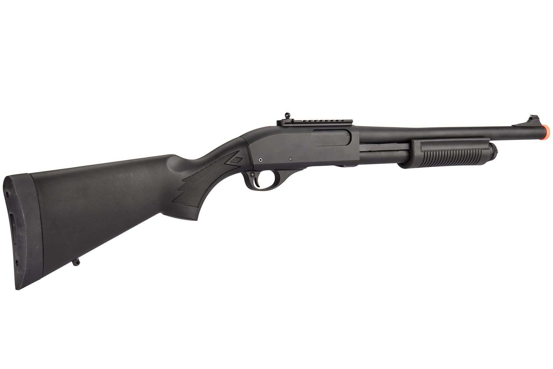 Golden Ball & Eagle M870 3/6-Shot Pump Action Gas Airsoft Shotgun - Black | Realistic Airsoft Training & Outdoor Shooting Games | Tactical Simulation & Target Practice