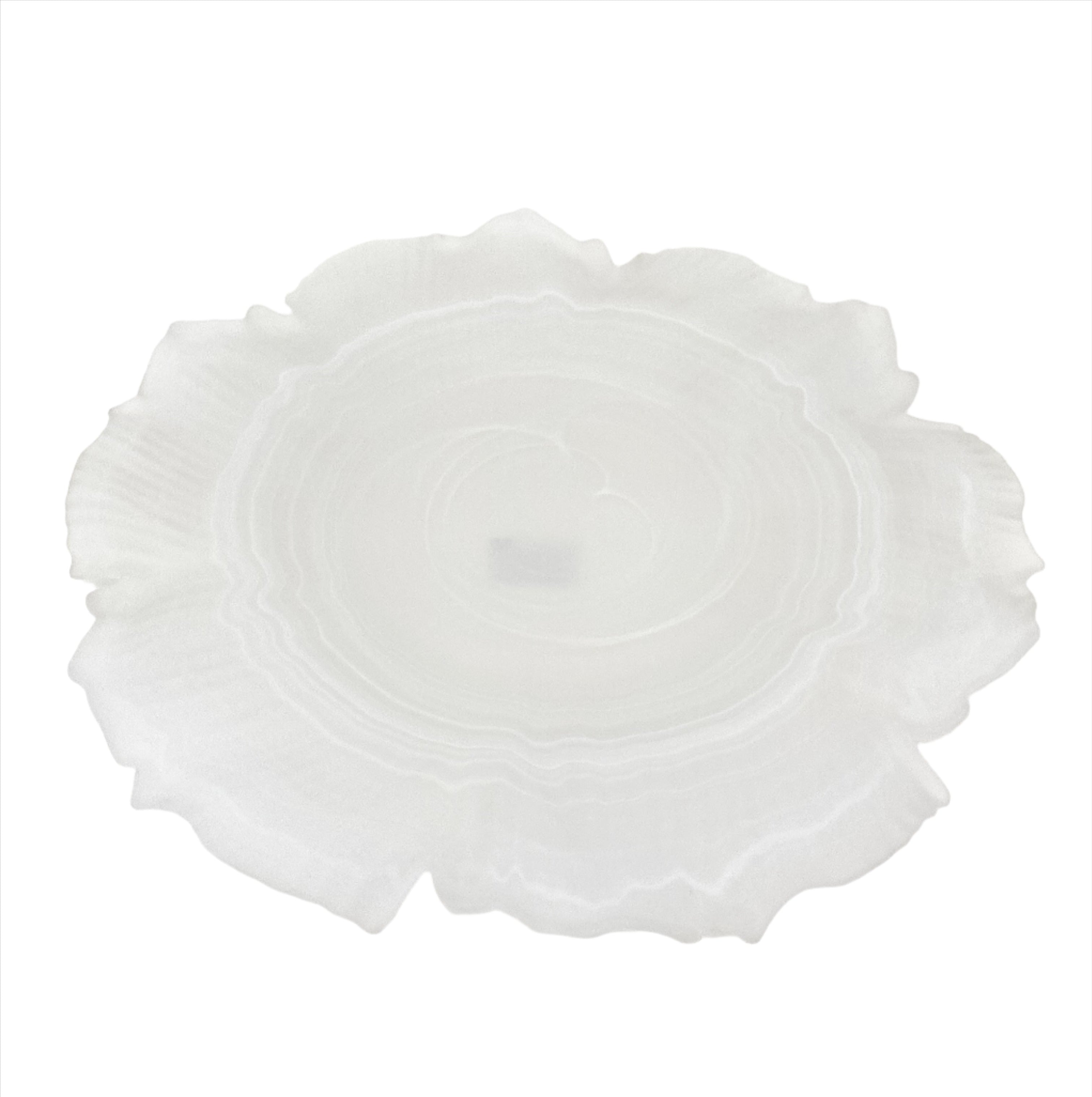 11.75 Inch Frosted Glass Round Plate - Elegant Serving Dish for Desserts, Appetizers & Party Decor