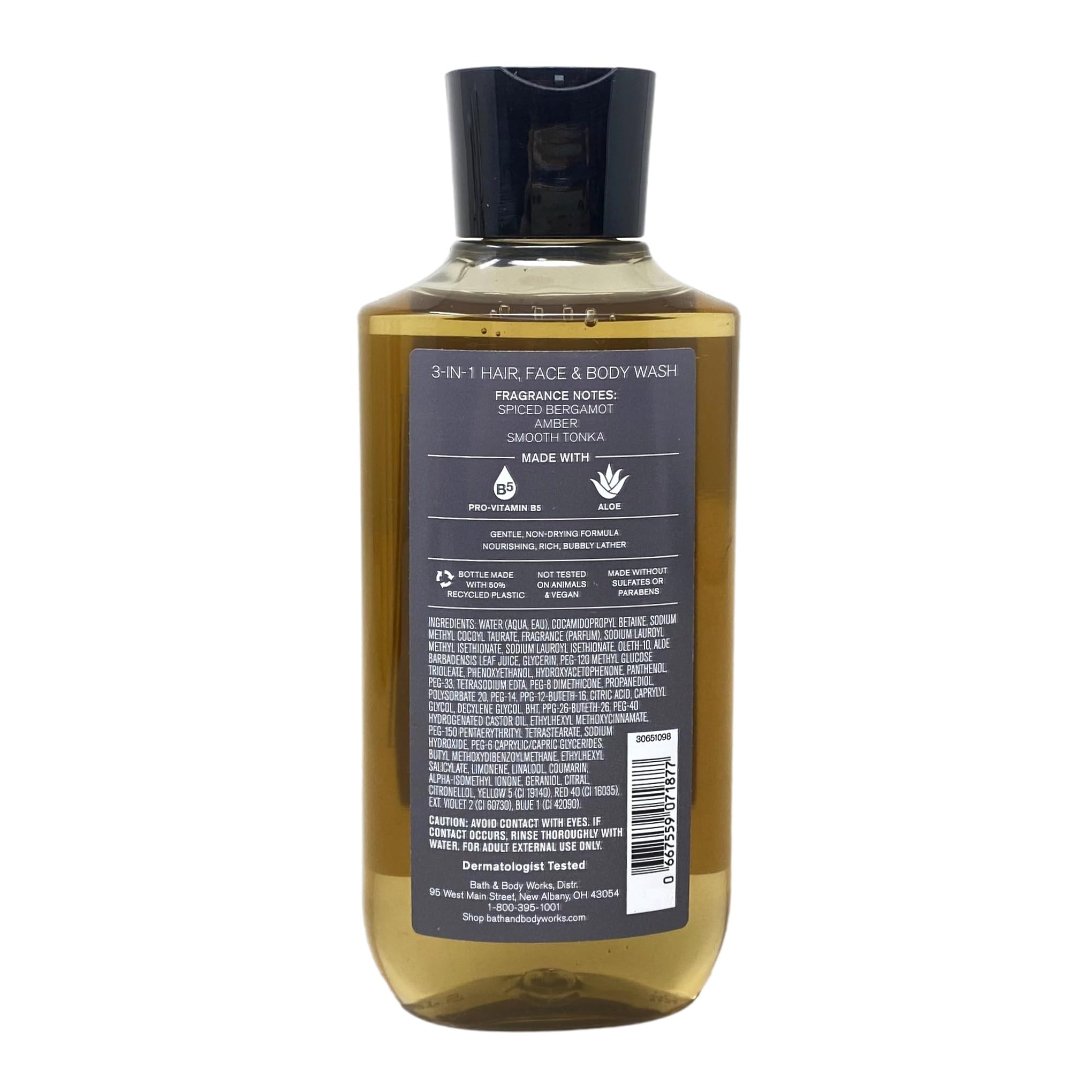 Bath & Body Works Men's After Dark 3-in-1 Hair & Body Wash + Body Spray Gift Set with Clay & Rosemary Bar Soap - Full Size - Perfect for Shower, Gym & Travel