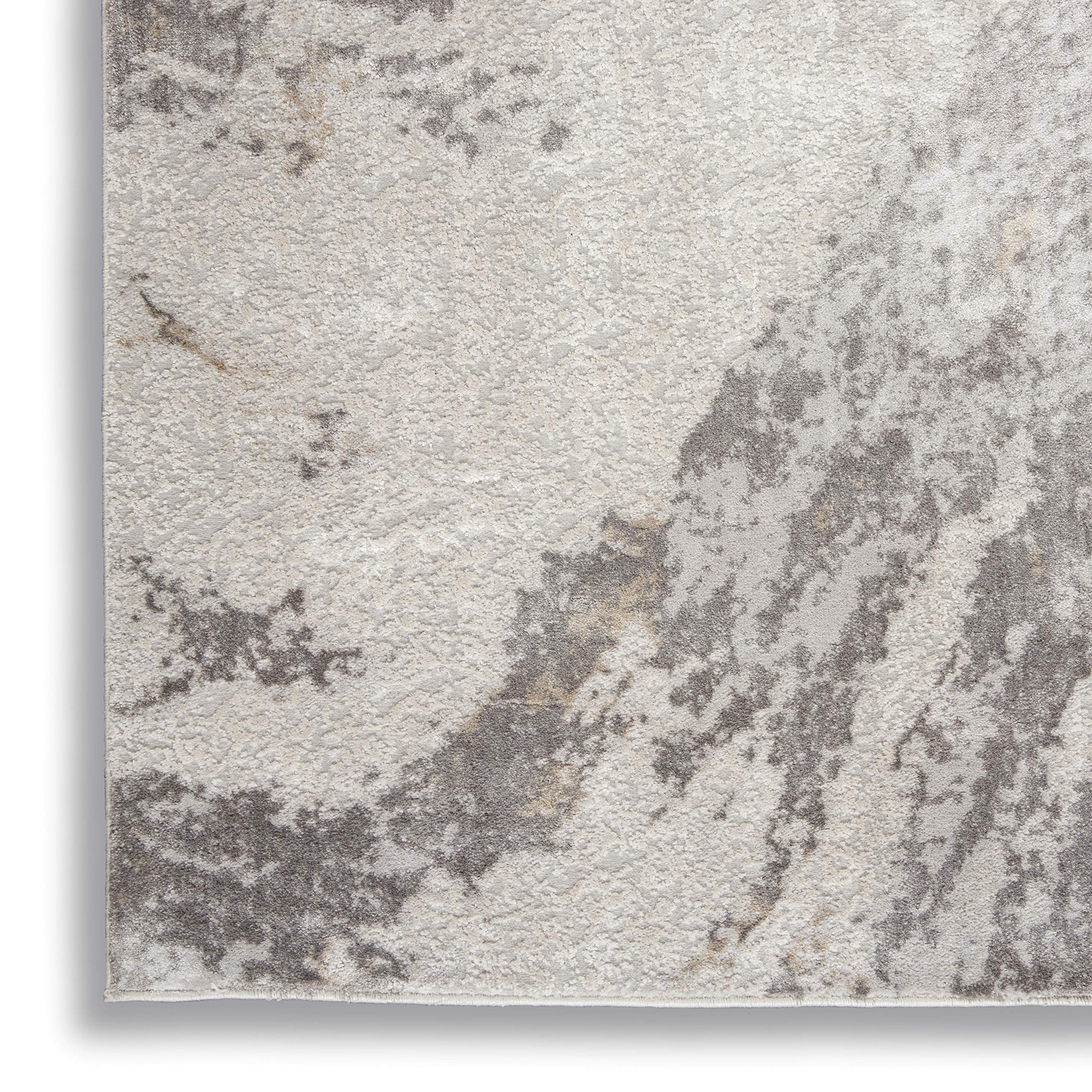 Nourison Sleek Textures Abstract Brown/Ivory 2'2