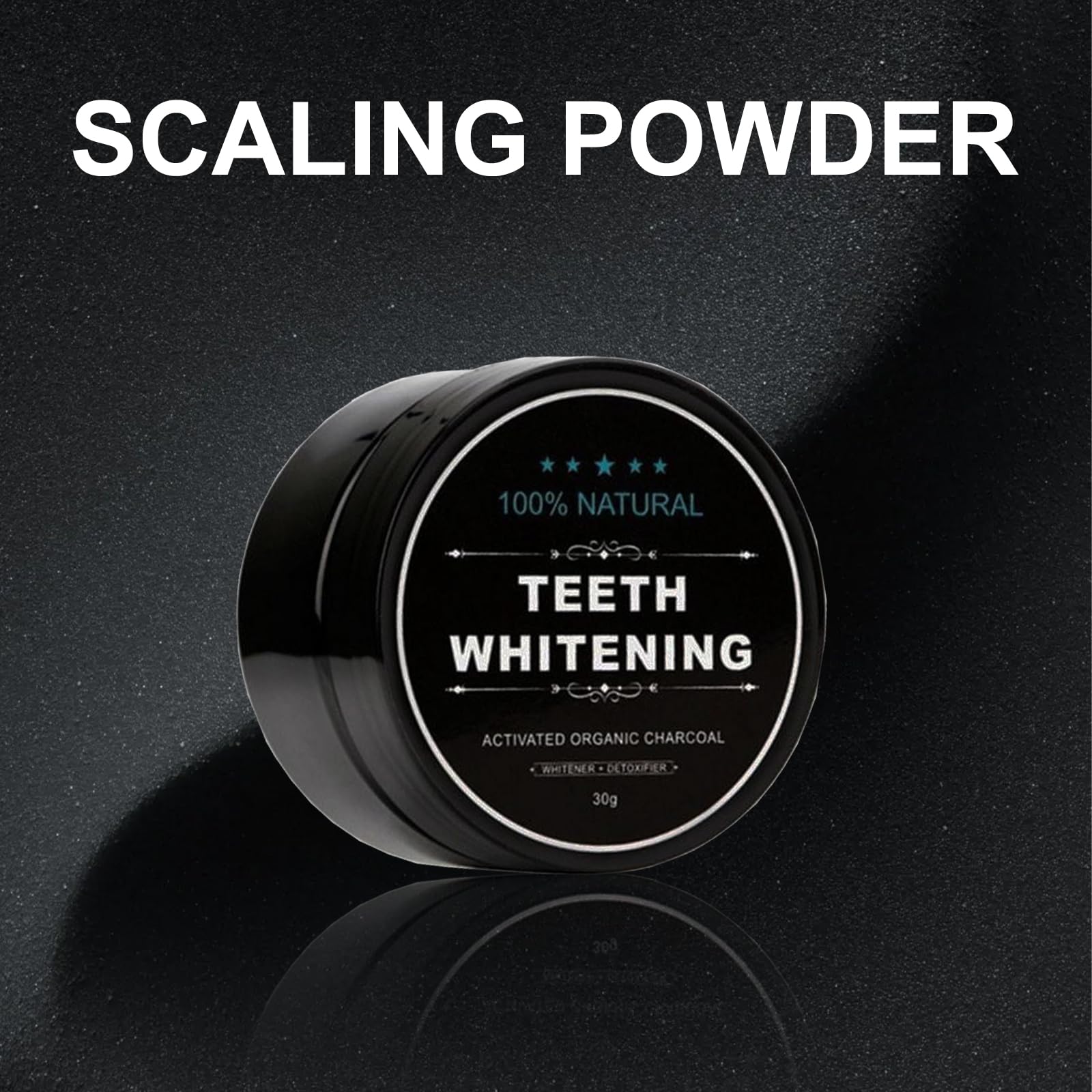 Thoquene 30g x 2PCS Natural Charcoal Teeth Whitening Powder - Activated Carbon Dental Stain Remover for Fresh Breath | Whitens Teeth, Removes Plaque & Bad Breath - Perfect for Daily Oral Care & Smile Enhancement