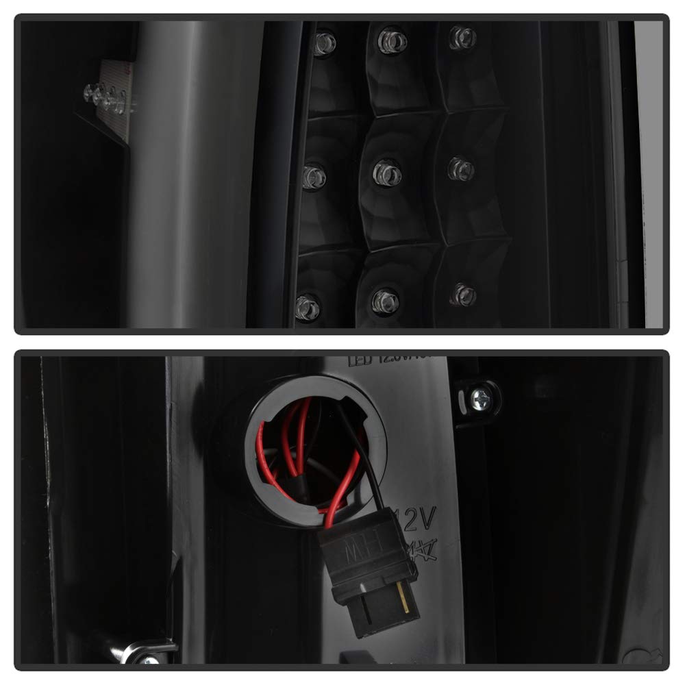 2002-2006 Chevy Avalanche Euro LED Tail Lights - Red Smoke Lens Brake Lamps for Improved Visibility & Style - Perfect for Night Driving & Car Customization