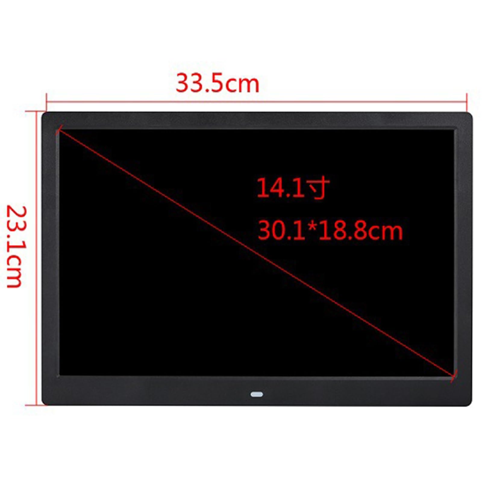 JTPMYFT 14-inch Smart Digital Photo Frame - Auto Play Electronic Picture Album with HD Display, WiFi Cloud Sync, Touch Screen - Perfect for Home Decor, Family Memories & Gift Giving (Black)