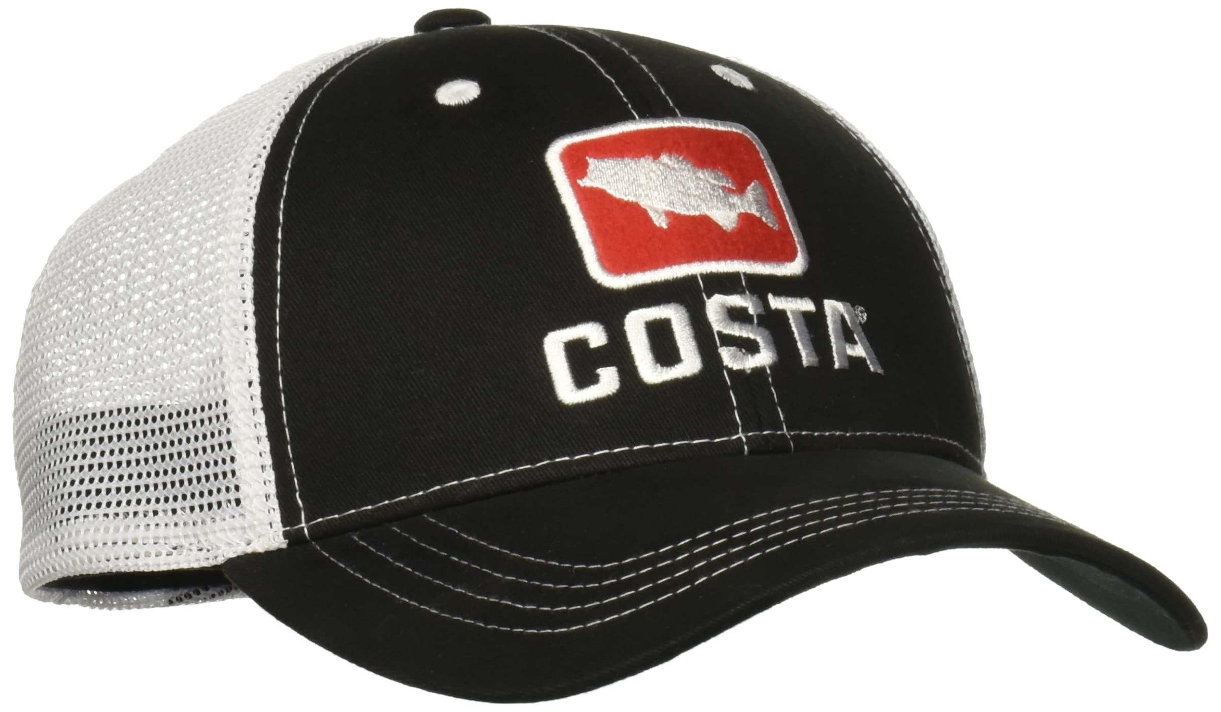 Costa Del Mar Tuna Trucker Hat - Adjustable Snapback Cap for Men & Women - UV Protection Fishing Hat for Outdoor Activities