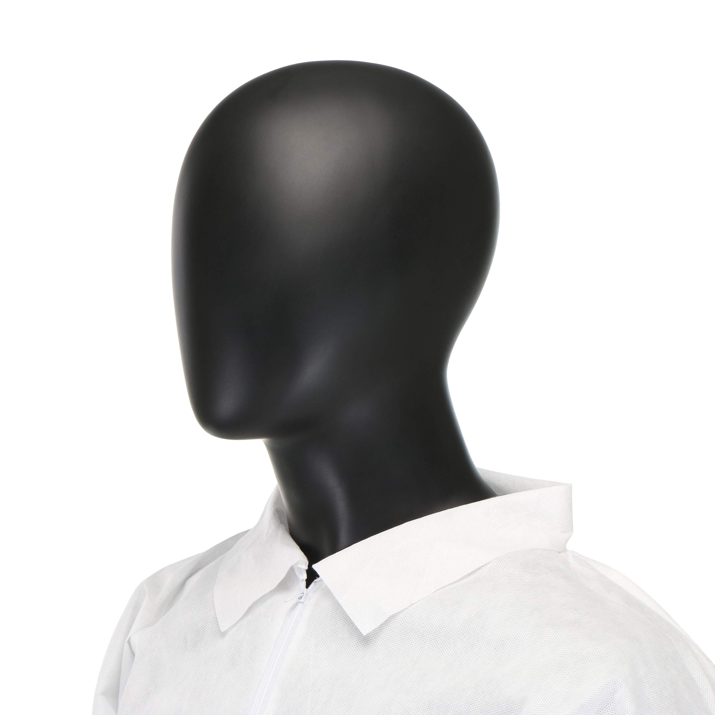 West Chester C3800 PosiM3 Coverall - Pack of 25 White Large Safety Work Overalls with Front Zipper & Collar for Construction, Painting, Industrial Work & Hazardous Environments