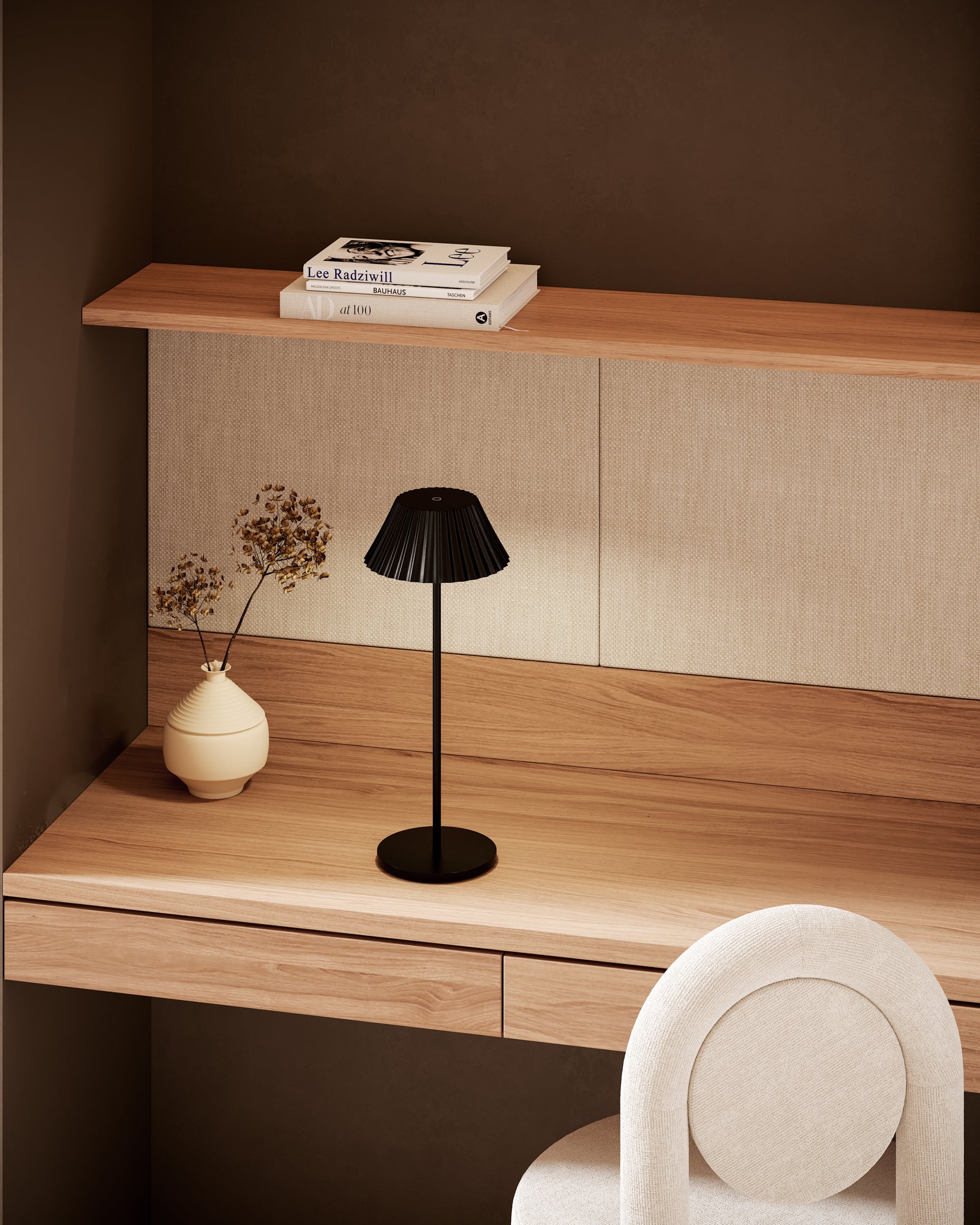 Zola Table Lamp - Modern LED Desk Light for Home Office, Bedroom & Living Room - Stylish Nightstand Lighting for Reading & Decor