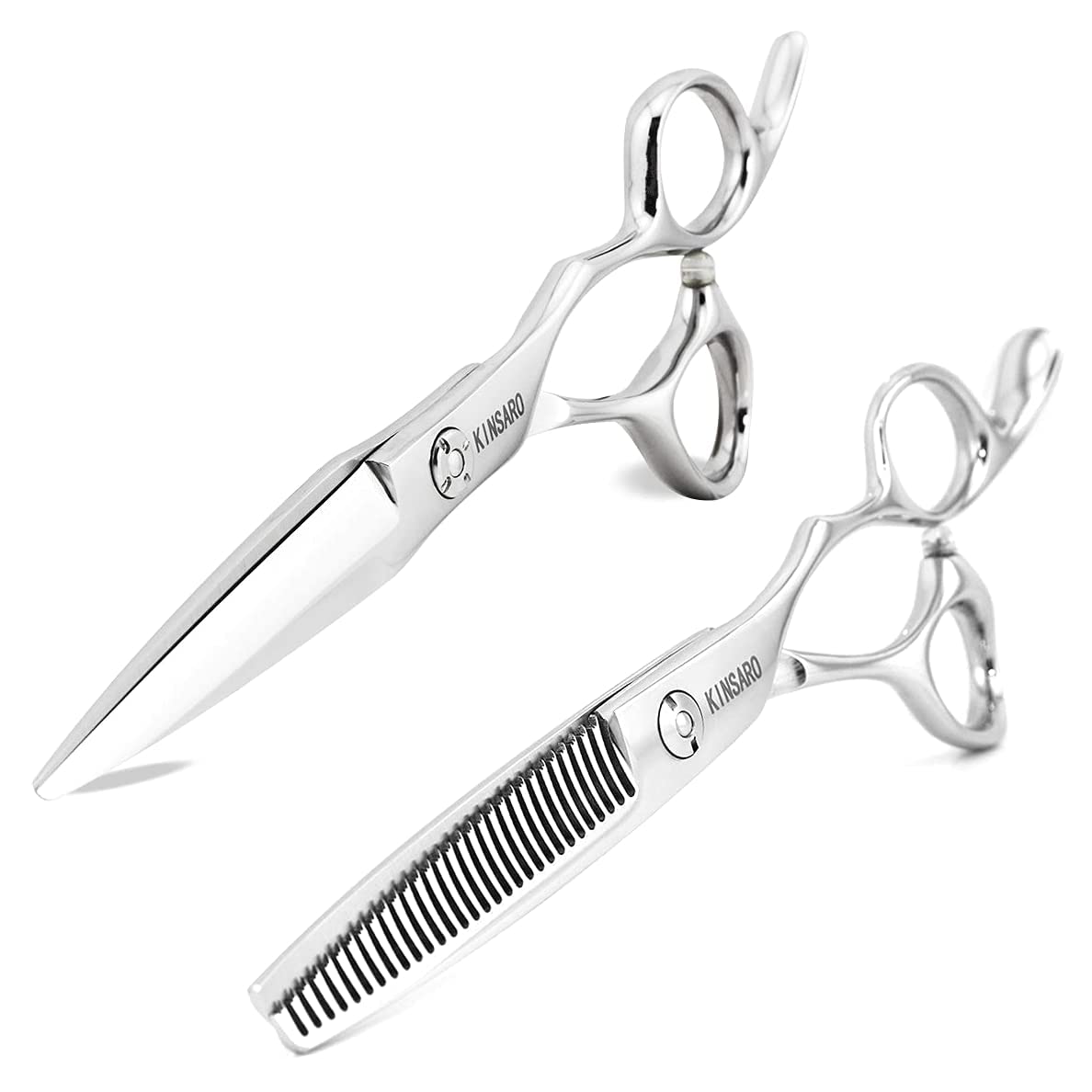 Professional 6 Inch Barber Scissors Set - 440C Stainless Steel Hair Cutting Shears & Thinning Scissors for Salon & Home Use | Precision Hairdressing Tools for Stylists & DIY Haircuts