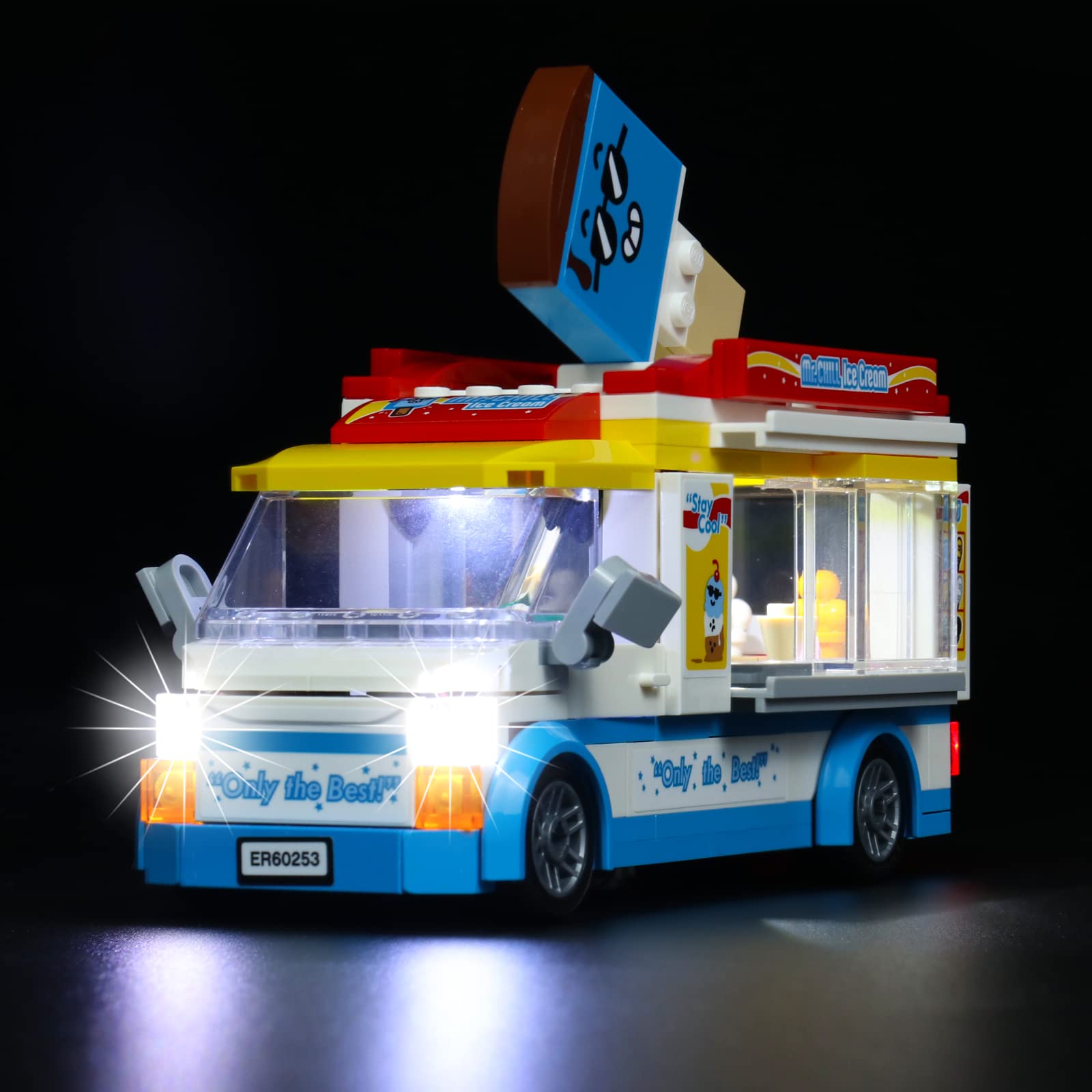 LED Lighting Kit for Lego City Ice-Cream Truck 60253 (Model Not Included) - Cool Decorative Building Block Lights, Perfect Gift for Kids & Lego Fans | Enhance Nighttime Play & Display Scenes