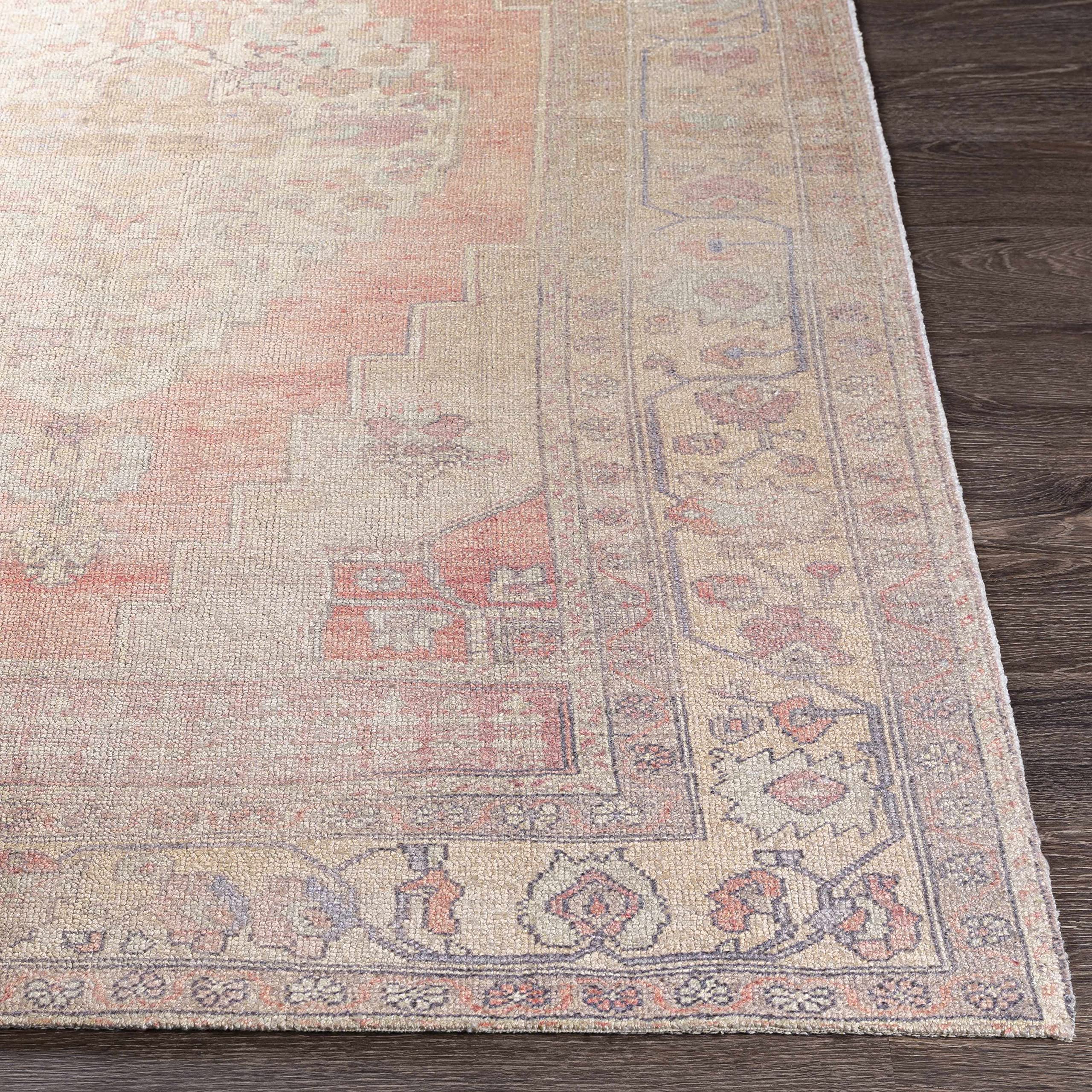 Hauteloom Holiday Traditional Area Rug 2' x 3' - Blue, Beige, Orange - Soft Living Room & Bedroom Carpet for Cozy Home Decor