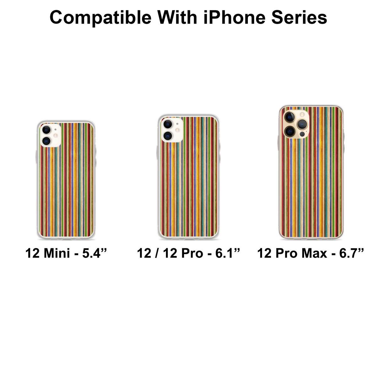 Eco-Friendly Recycled Skateboard Rainbow Texture Phone Case for iPhone 15/14/13/12/11/X/Xs/Xr/8/7/6/6s Plus/Pro Max - Durable Protective Cover for Outdoor Activities & Daily Use